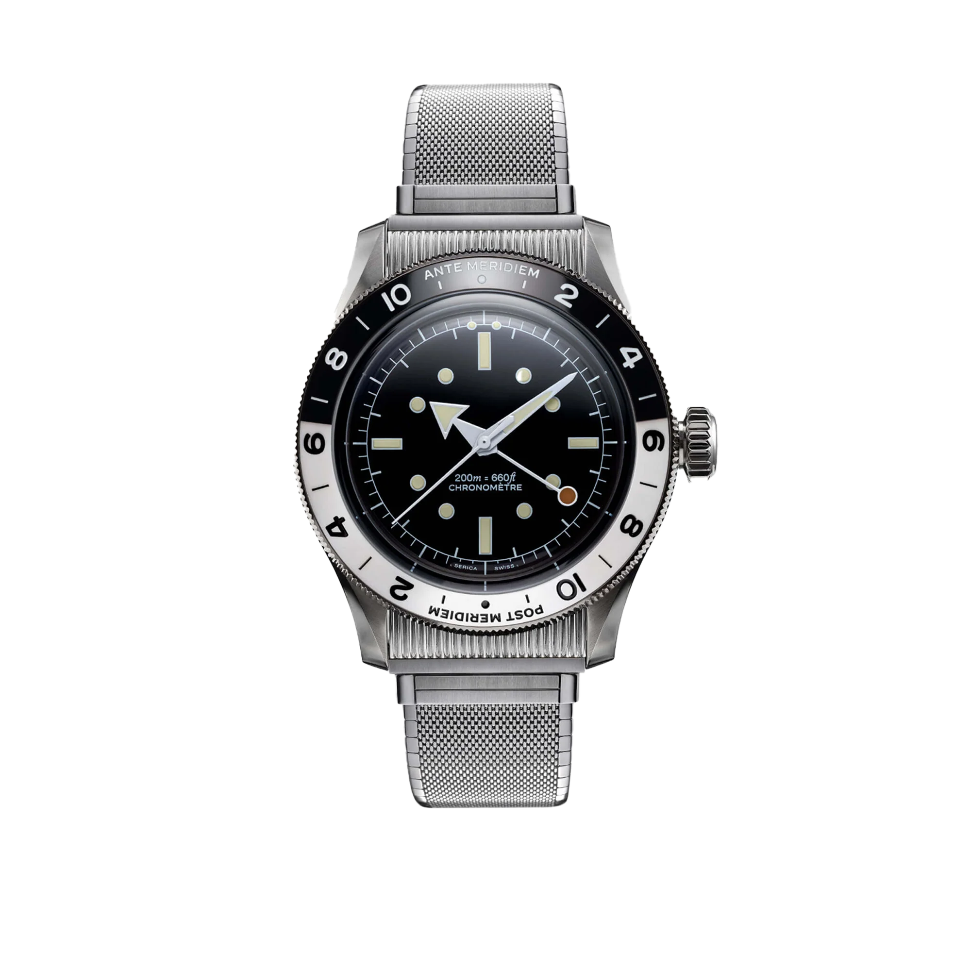 Serica Ref. 8315-1 GMT Travel Chronometer Enamel Black