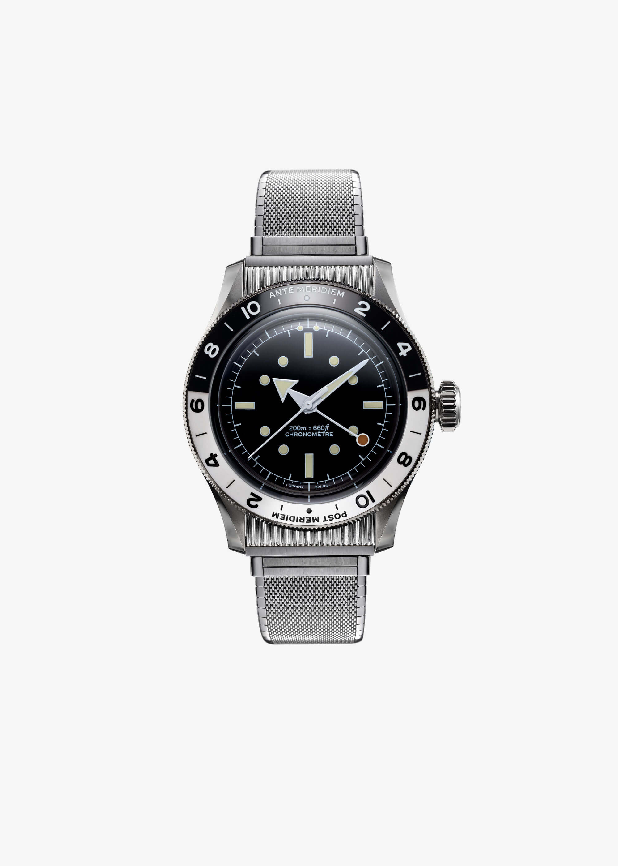Serica Ref. 8315-1 GMT Travel Chronometer Enamel Black - Image 2
