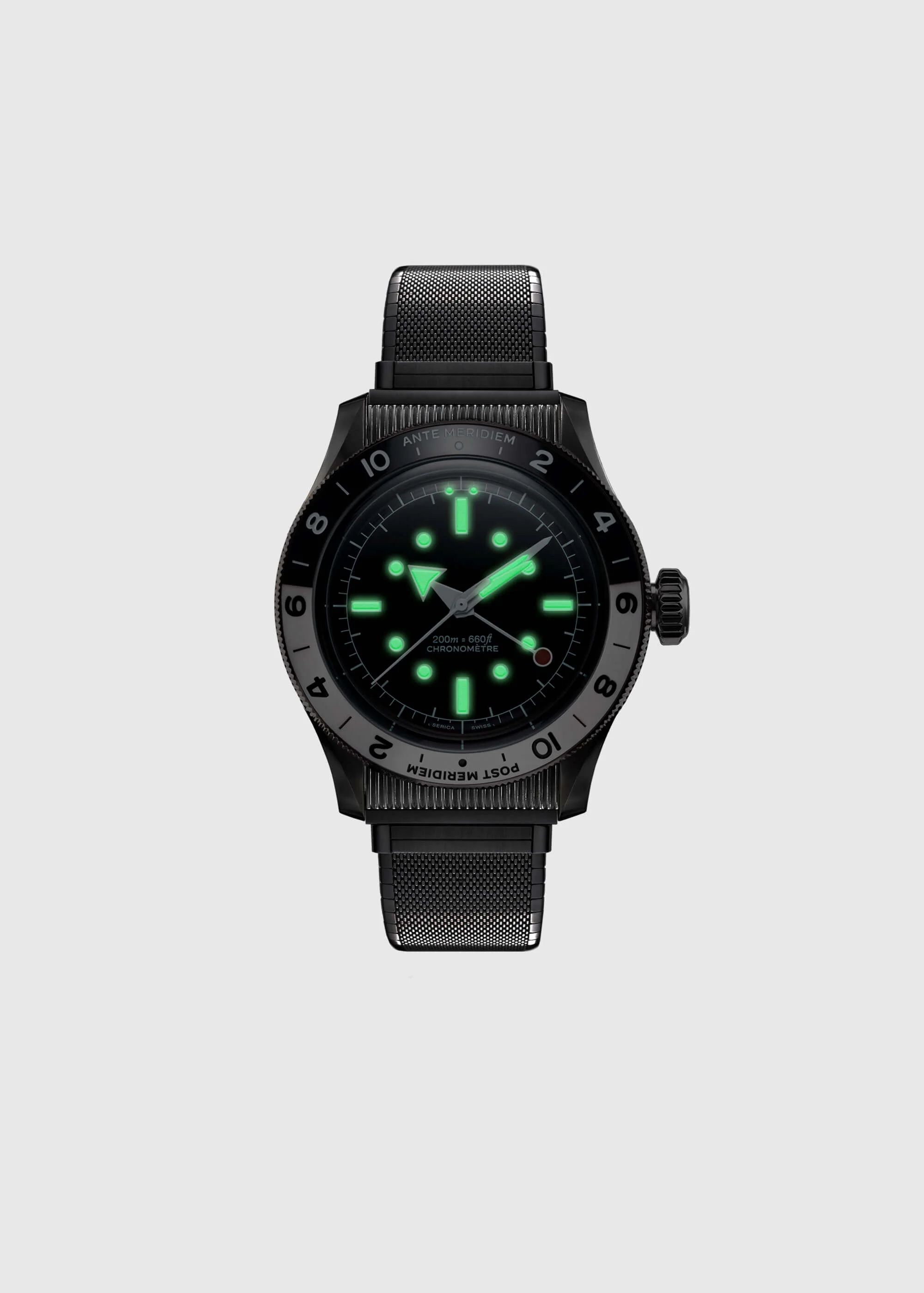 Serica Ref. 8315-1 GMT Travel Chronometer Enamel Black - Image 8