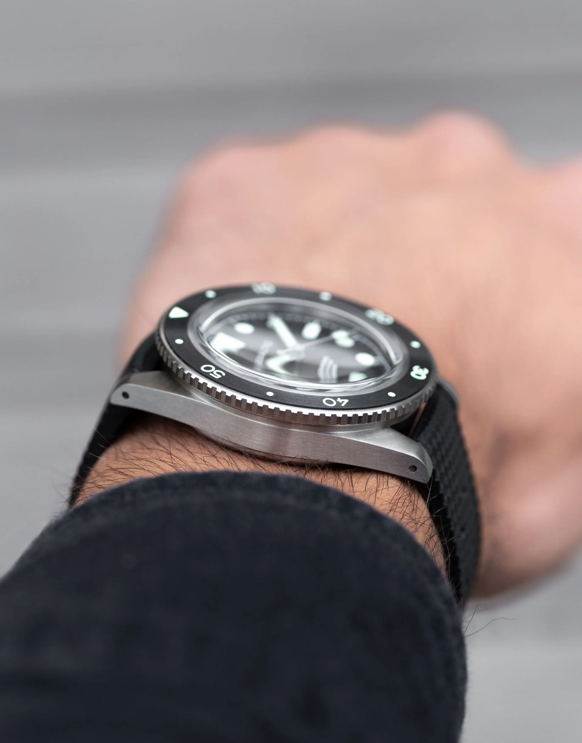Baltic Aquascaphe Titanium Black - Black Tropic Strap - Image 7