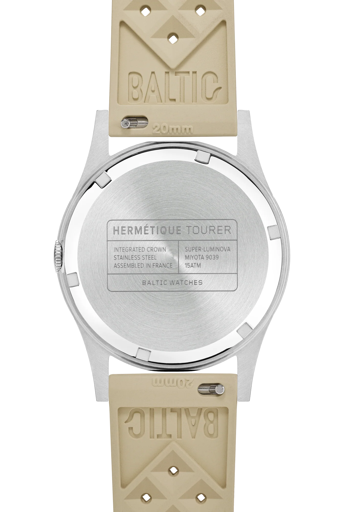 Baltic Hermétique Tourer - Beige Dial - Tropic Strap - Image 3
