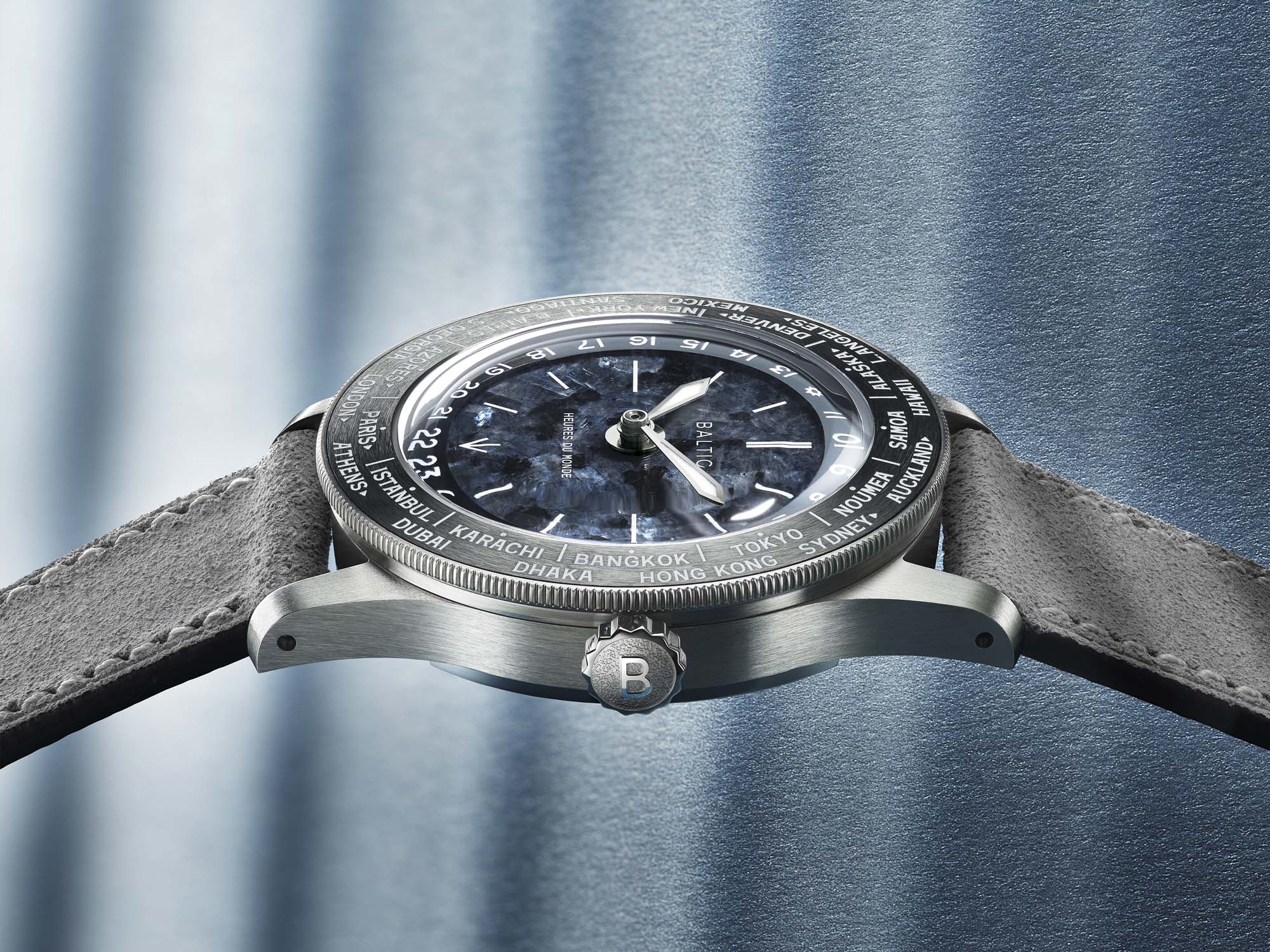 Baltic Heures du Monde Worldtimer - Labradorite - Image 10