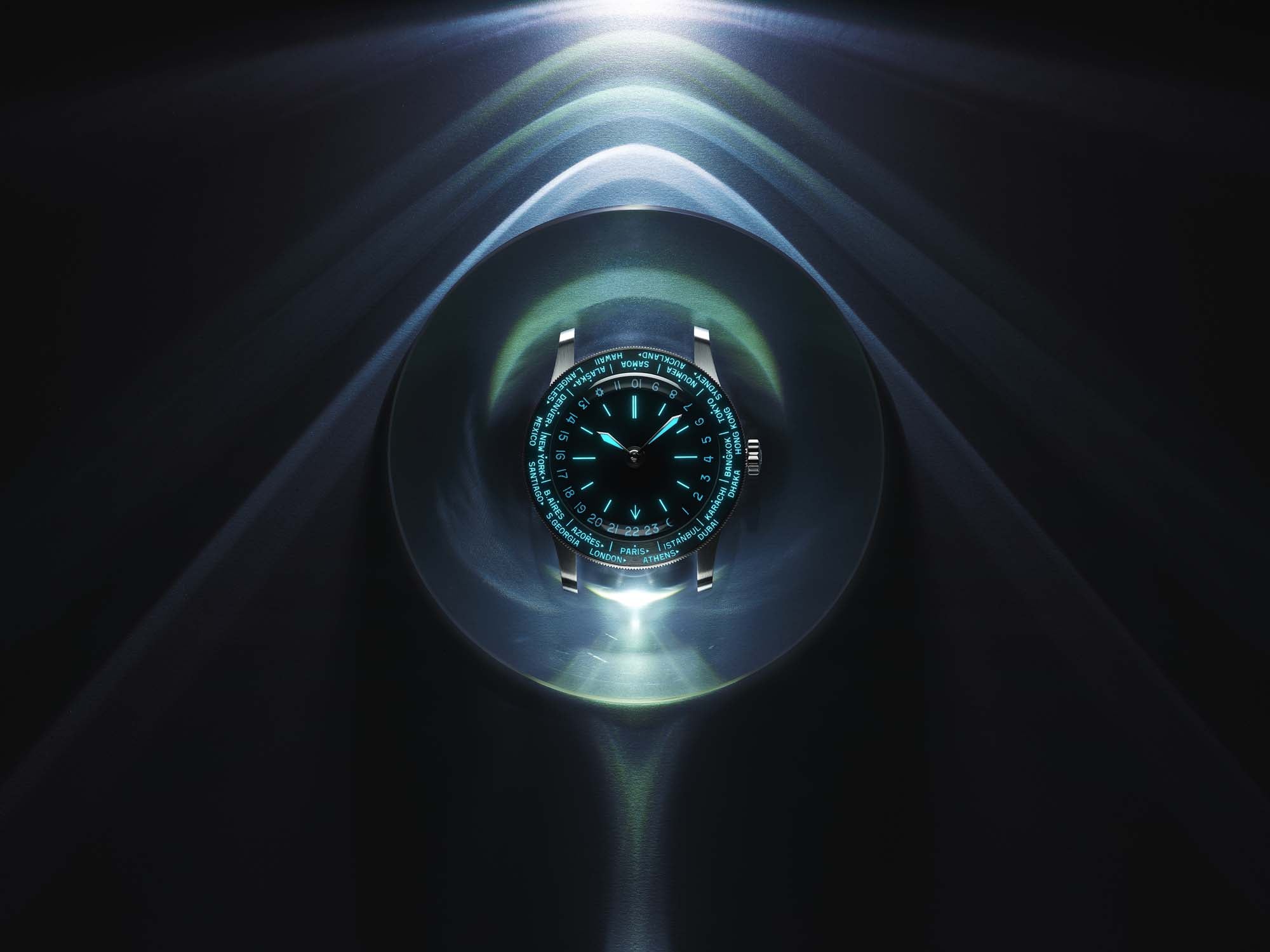 Baltic Heures du Monde Worldtimer - Sodalite - Image 11