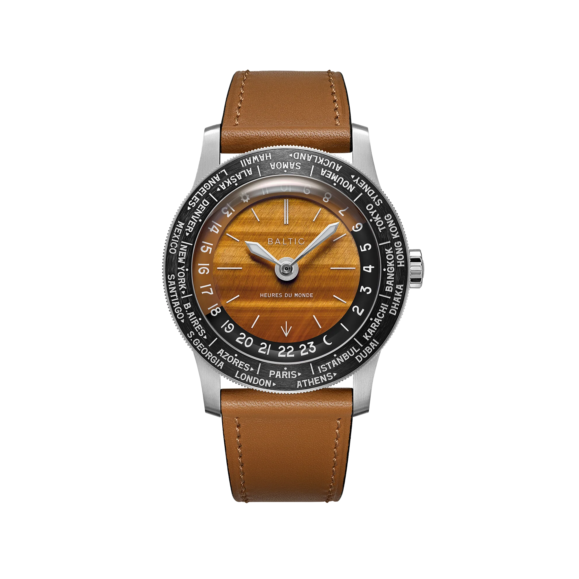 Baltic Heures du Monde Worldtimer - Tiger Eye - Image 3