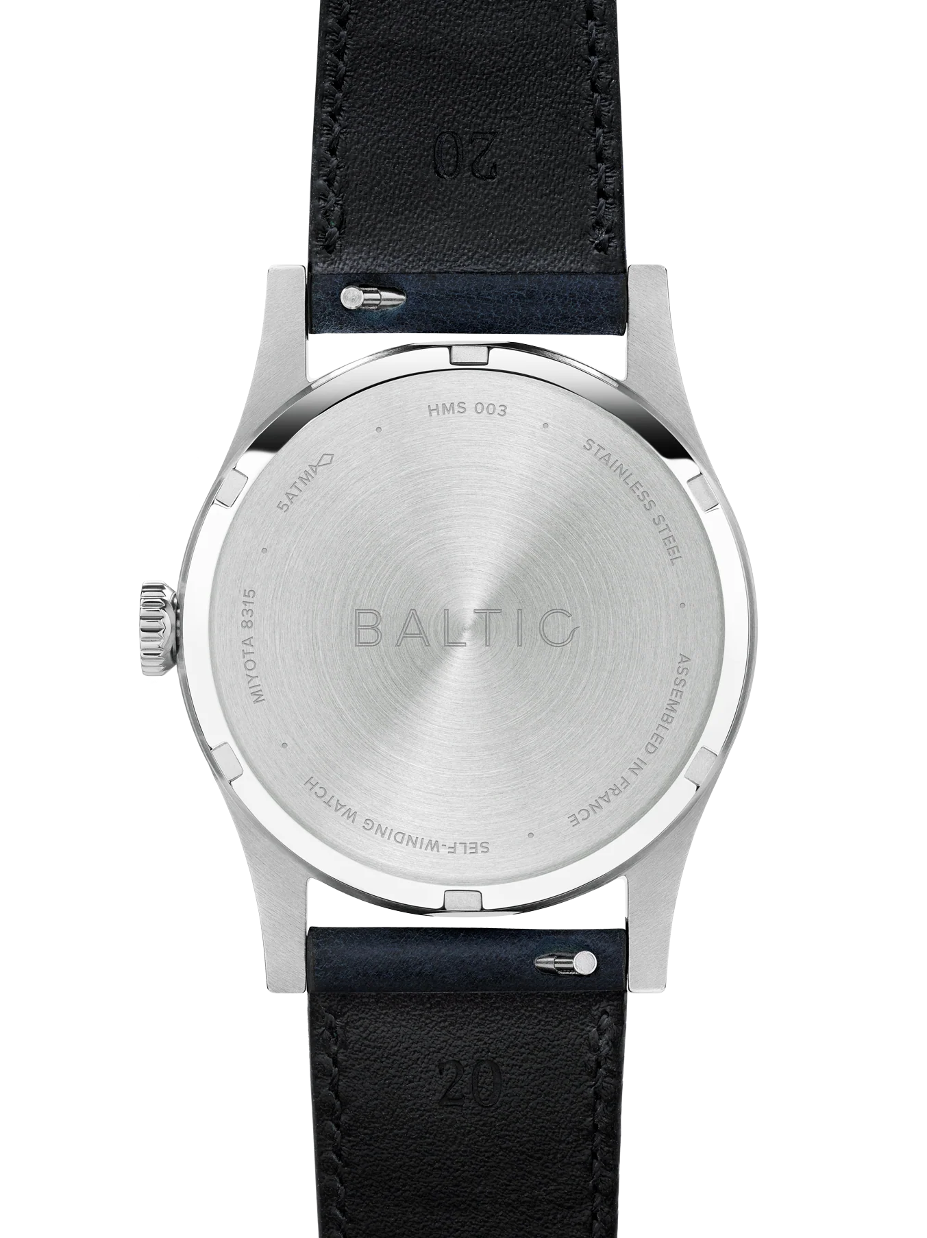 Baltic HMS 003 Salmon - Stitched Saffiano Black - Image 4