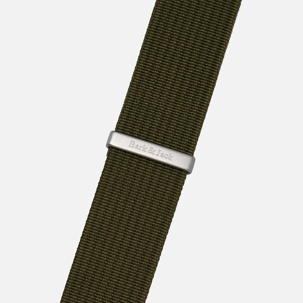 Bark & Jack Army Green Ribbed Nylon Strap - Image 3