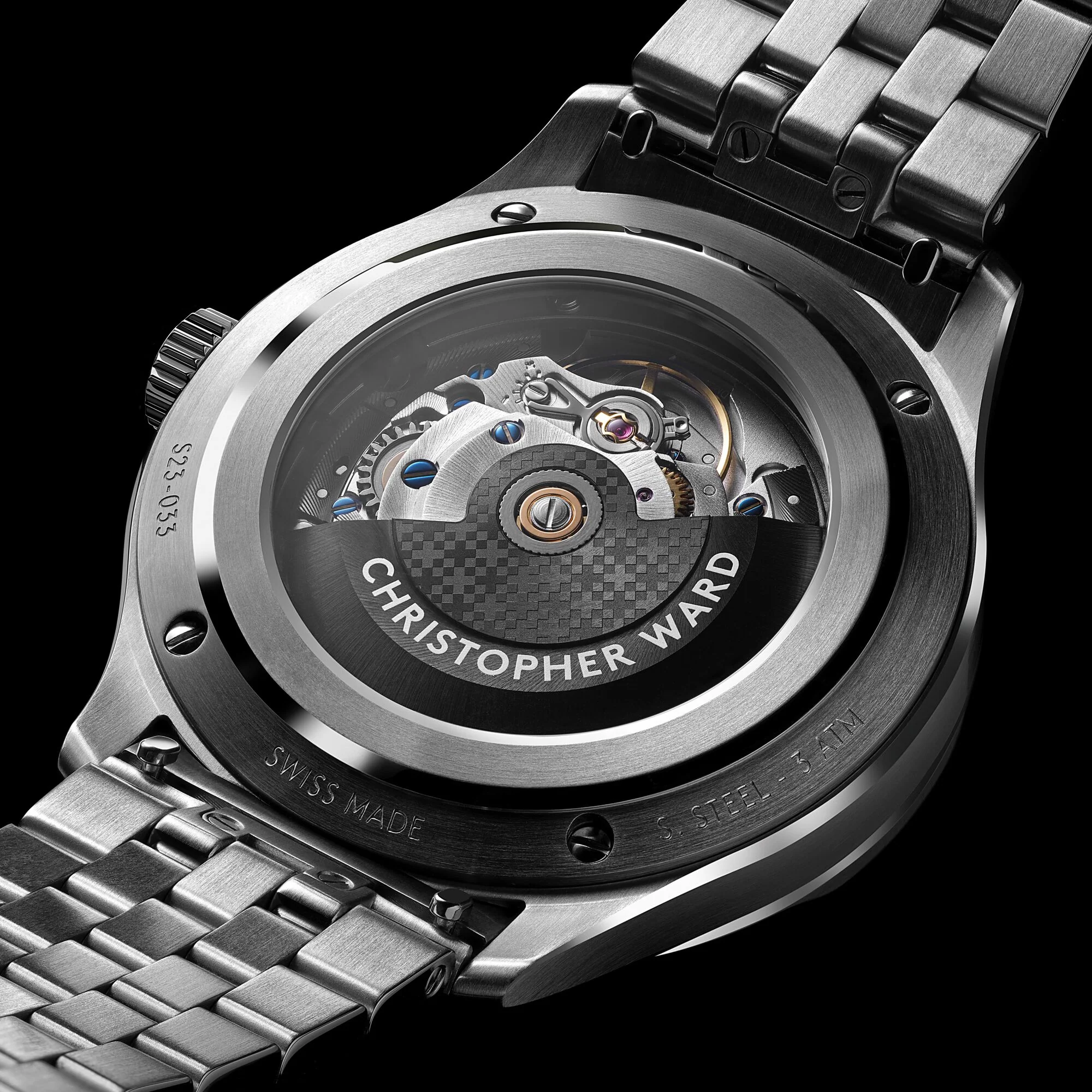 Christopher Ward C1 Moonglow - Black - Vacona® leather - Image 7