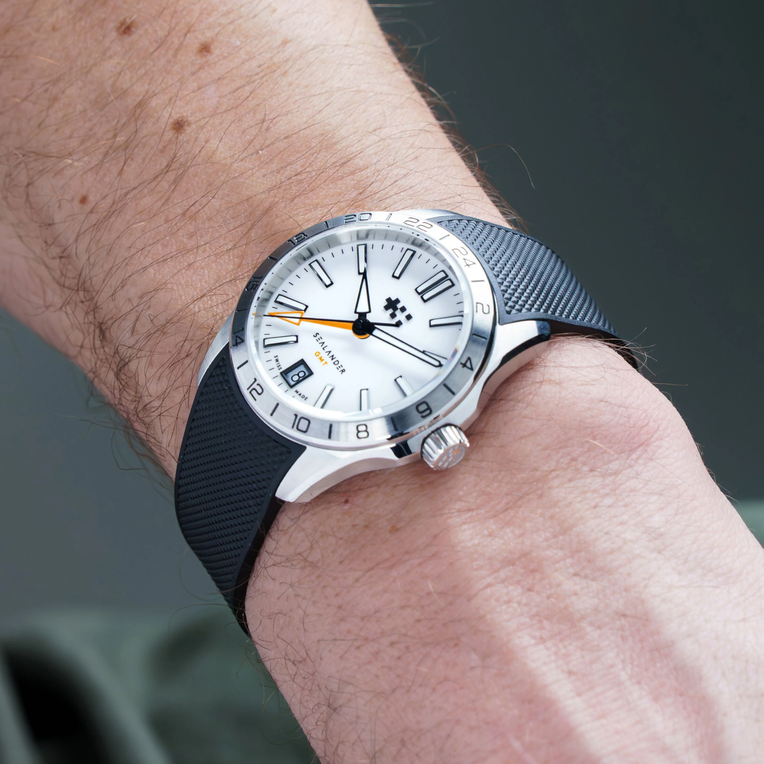 Christopher Ward C63 Sealander GMT 36mm – White - Image 12