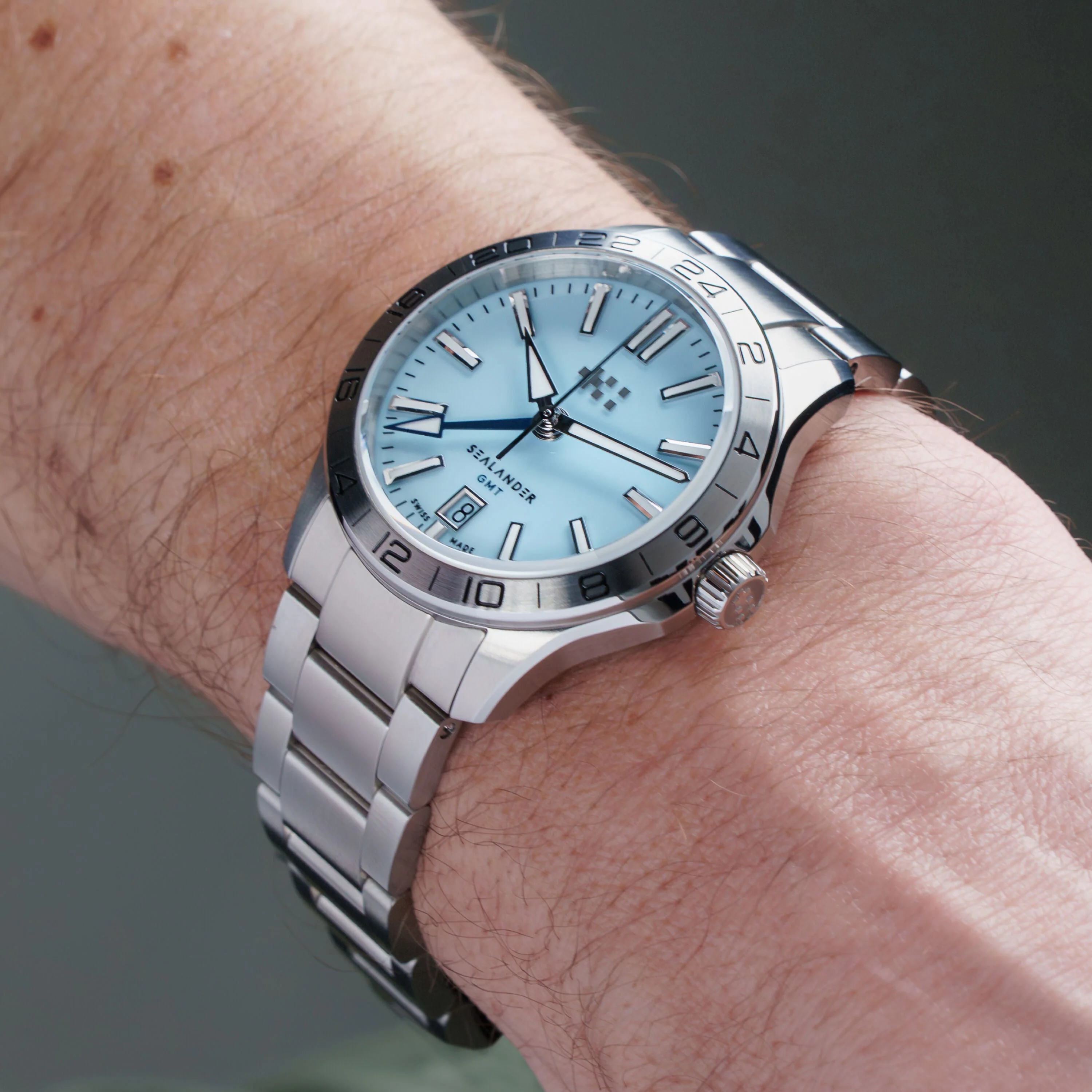 Christopher Ward C63 Sealander GMT 39mm – Sky Blue - Image 3