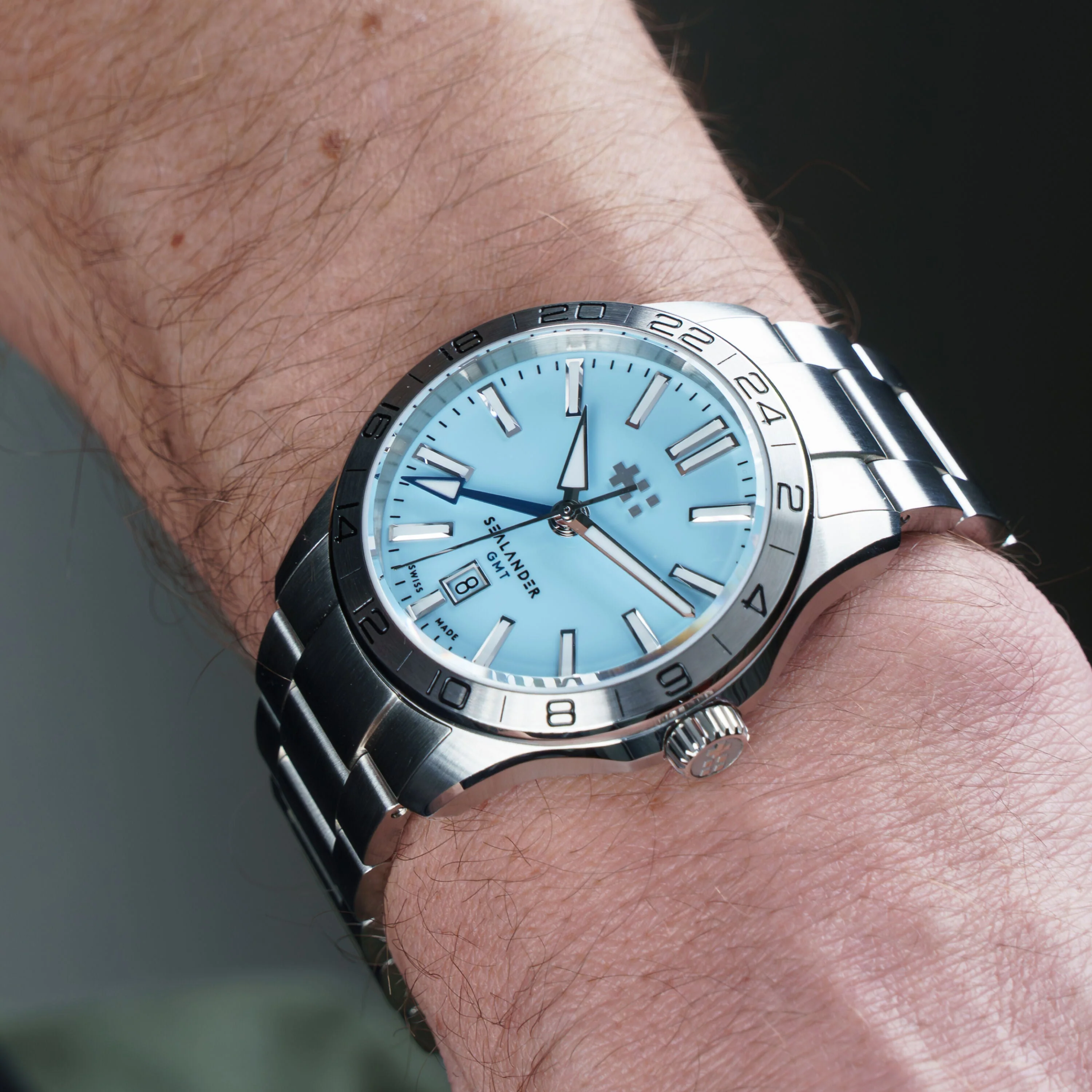 Christopher Ward C63 Sealander GMT 42mm – Sky Blue - Image 3