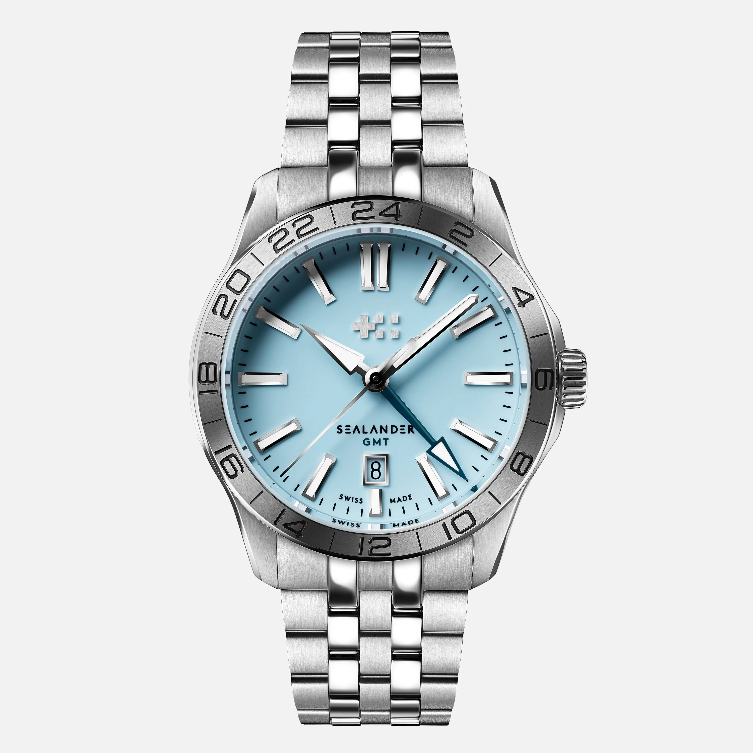 Christopher Ward C63 Sealander GMT 42mm – Sky Blue - Image 9