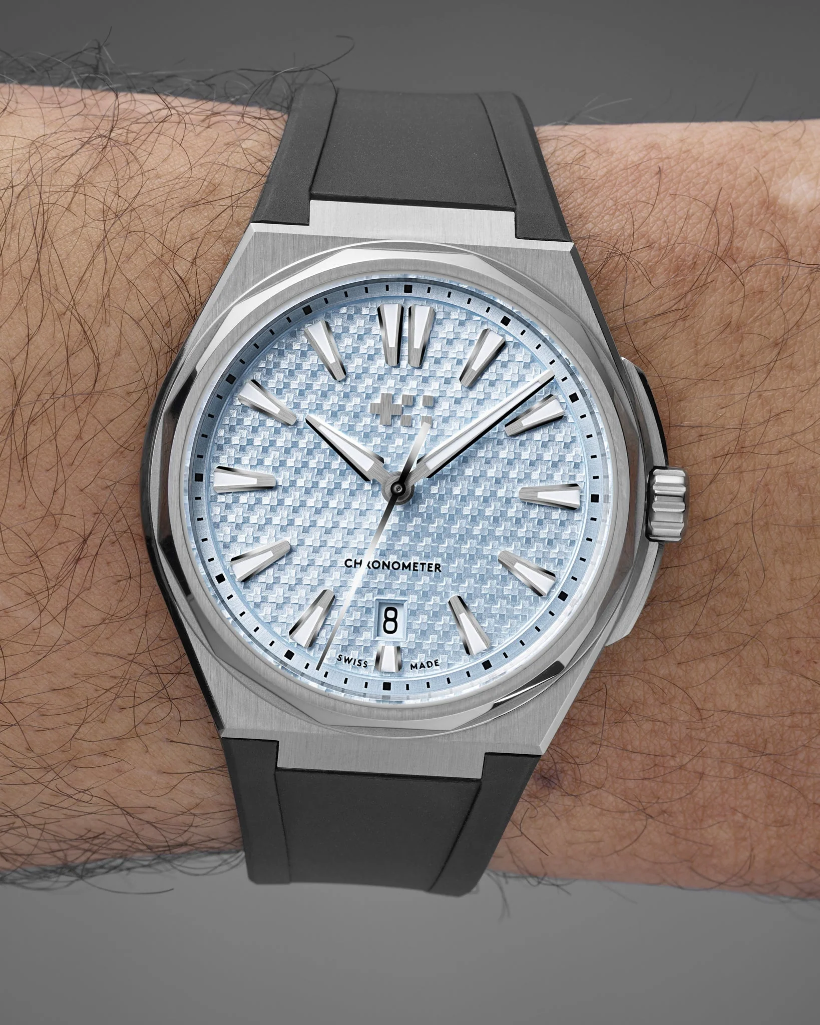 Christopher Ward The Twelve Titanium - Glacier Blue -  Non-Fumé 40mm - Image 3
