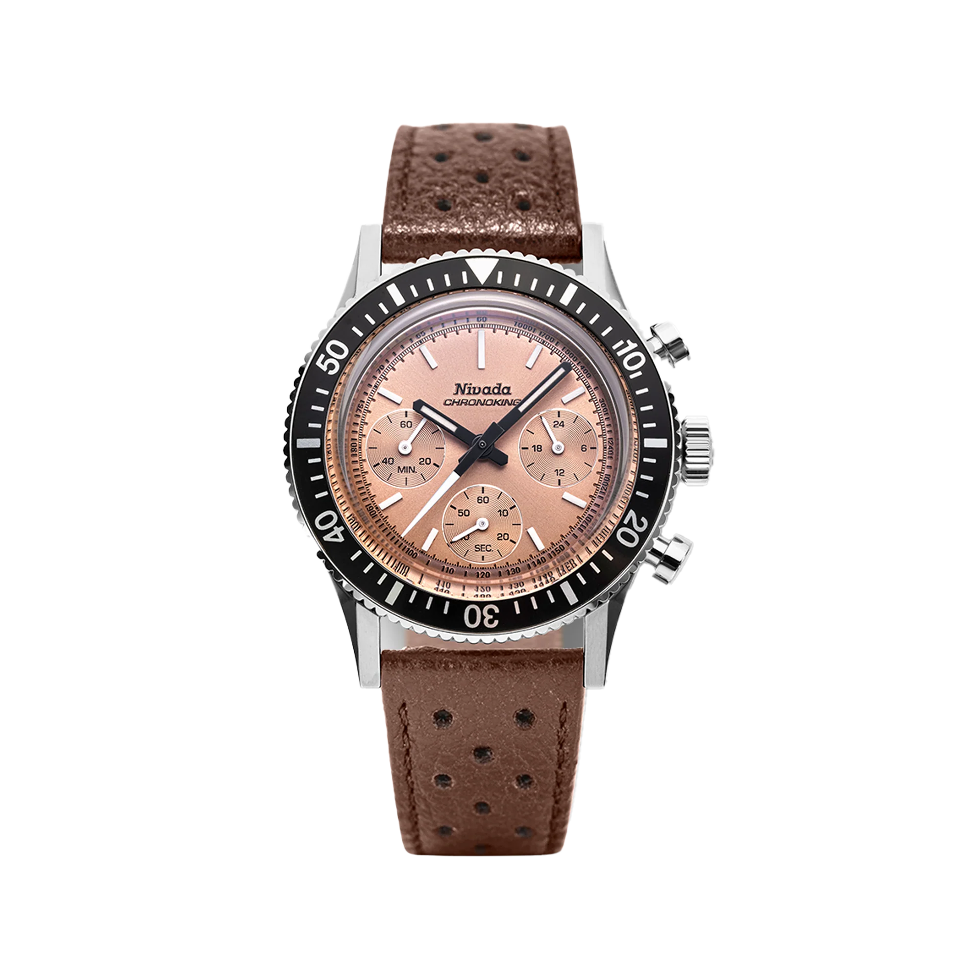 Nivada Grenchen Chronoking Mecaquartz Salmon - Image 18