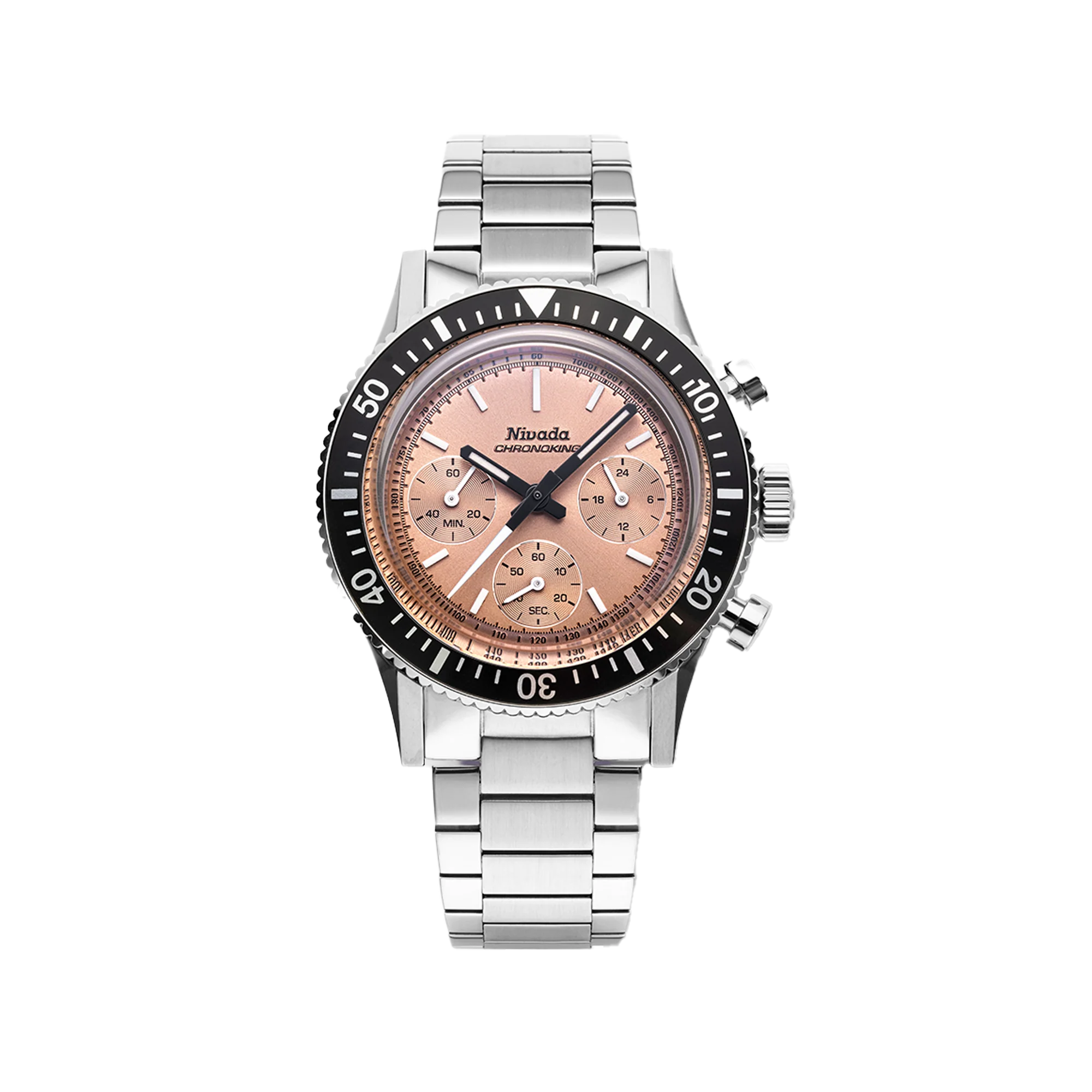 Nivada Grenchen Chronoking Mecaquartz Salmon - Image 19