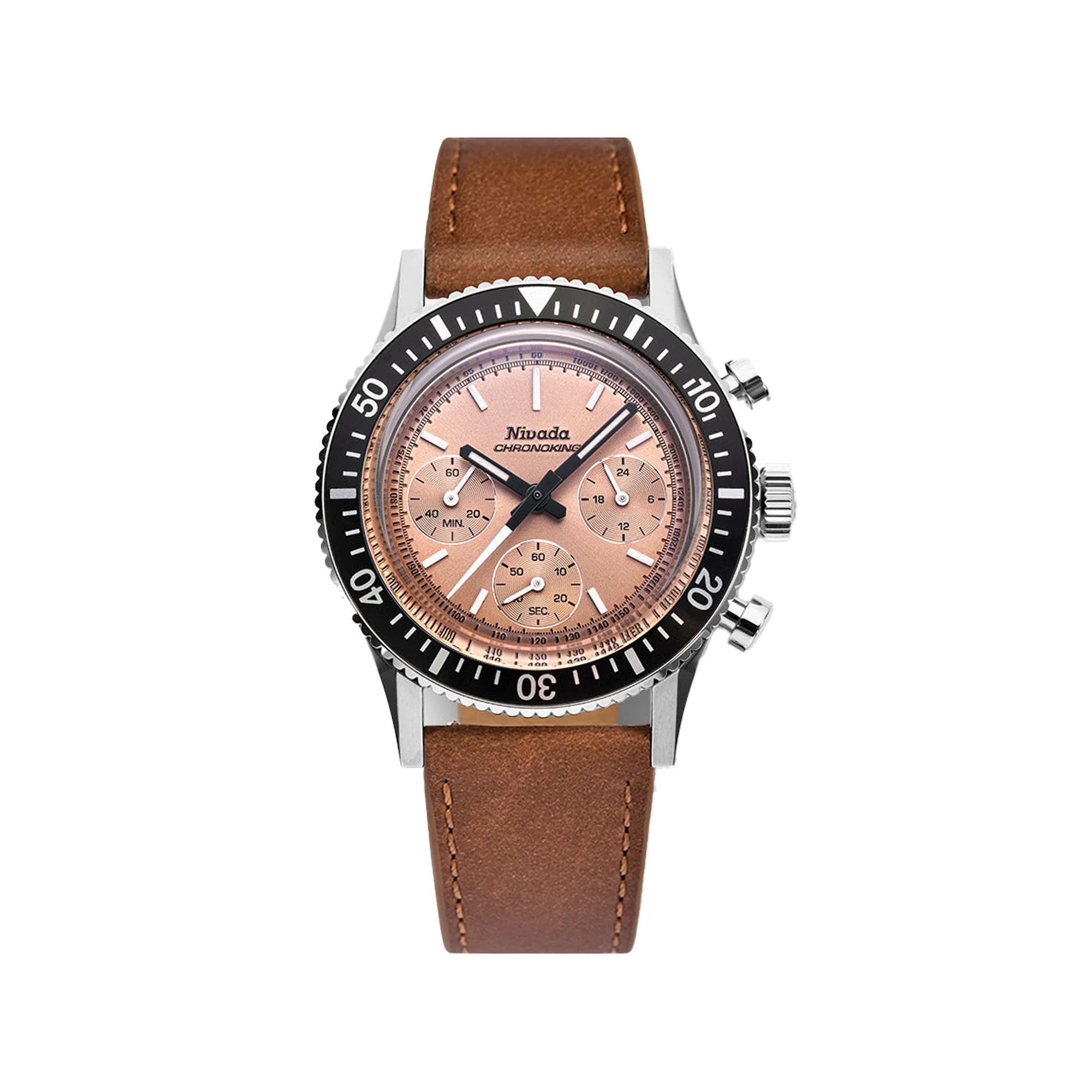 Nivada Grenchen Chronoking Mecaquartz Salmon - Image 22