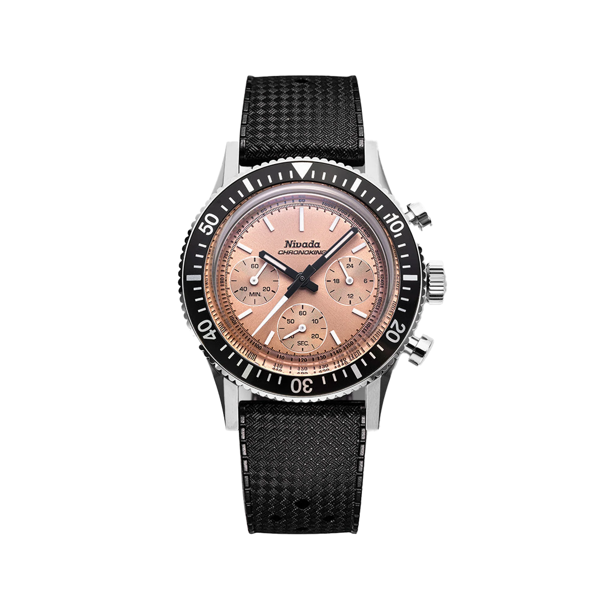 Nivada Grenchen Chronoking Mecaquartz Salmon - Image 25
