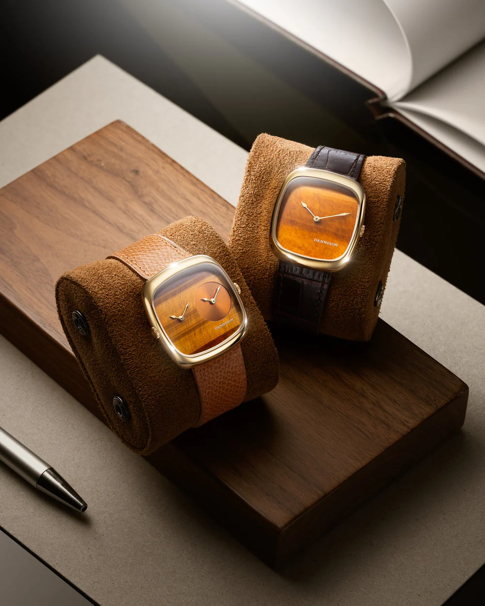 Dennison ALD Dual Time Tiger Eye & Gold Sunray - Image 7