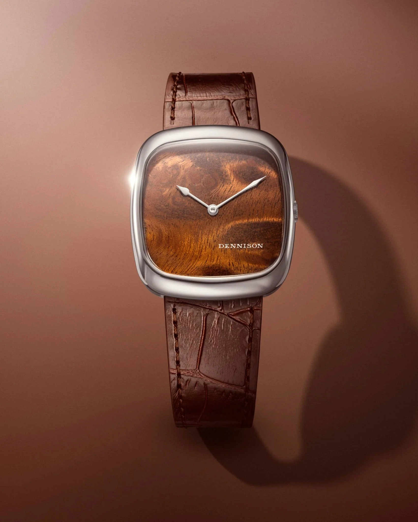 Dennison Natural Wood In Steel/Gold - Image 3
