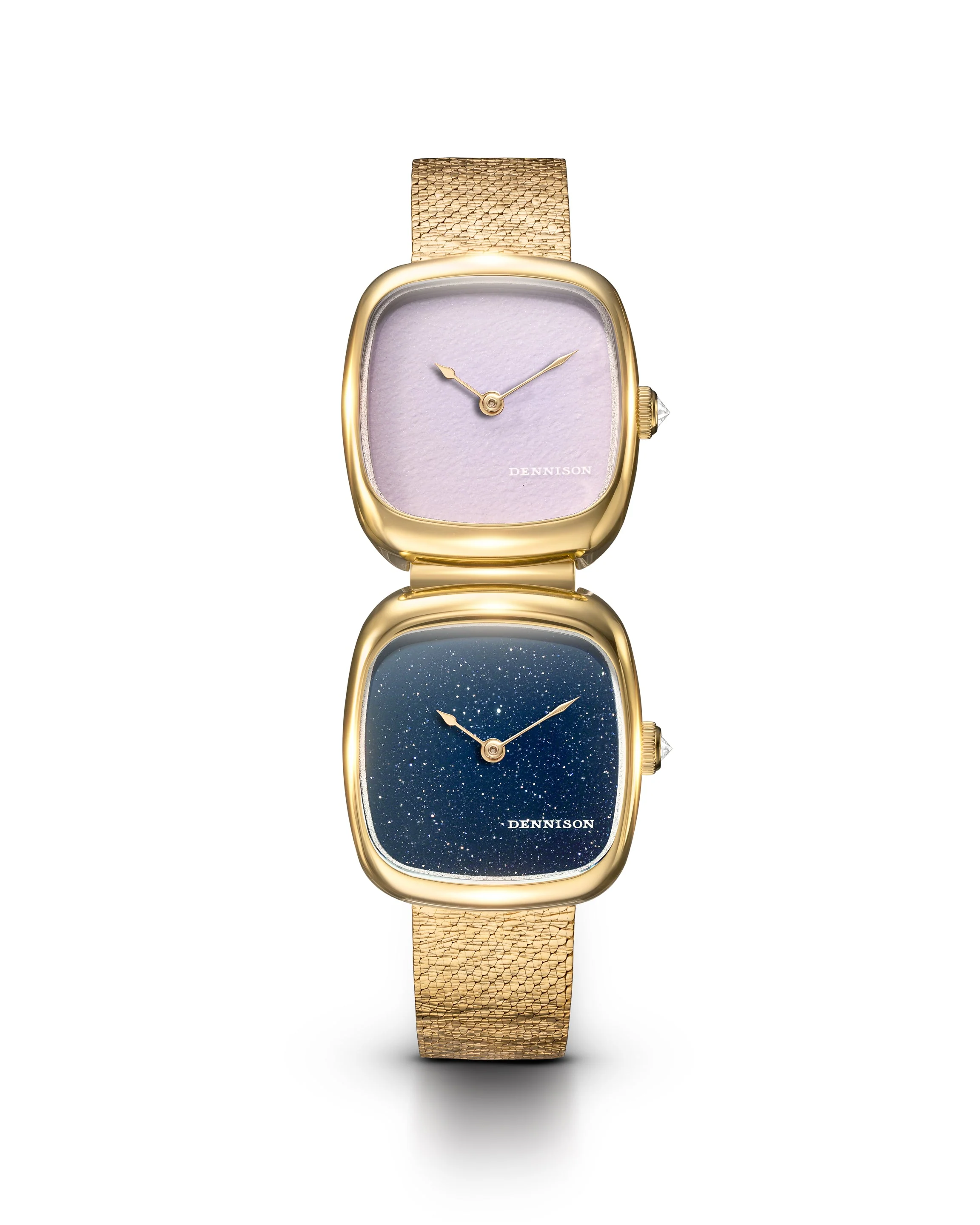 Dennison Dual Time Mini – Pink Malaysian Jade & Aventurine - Image 2