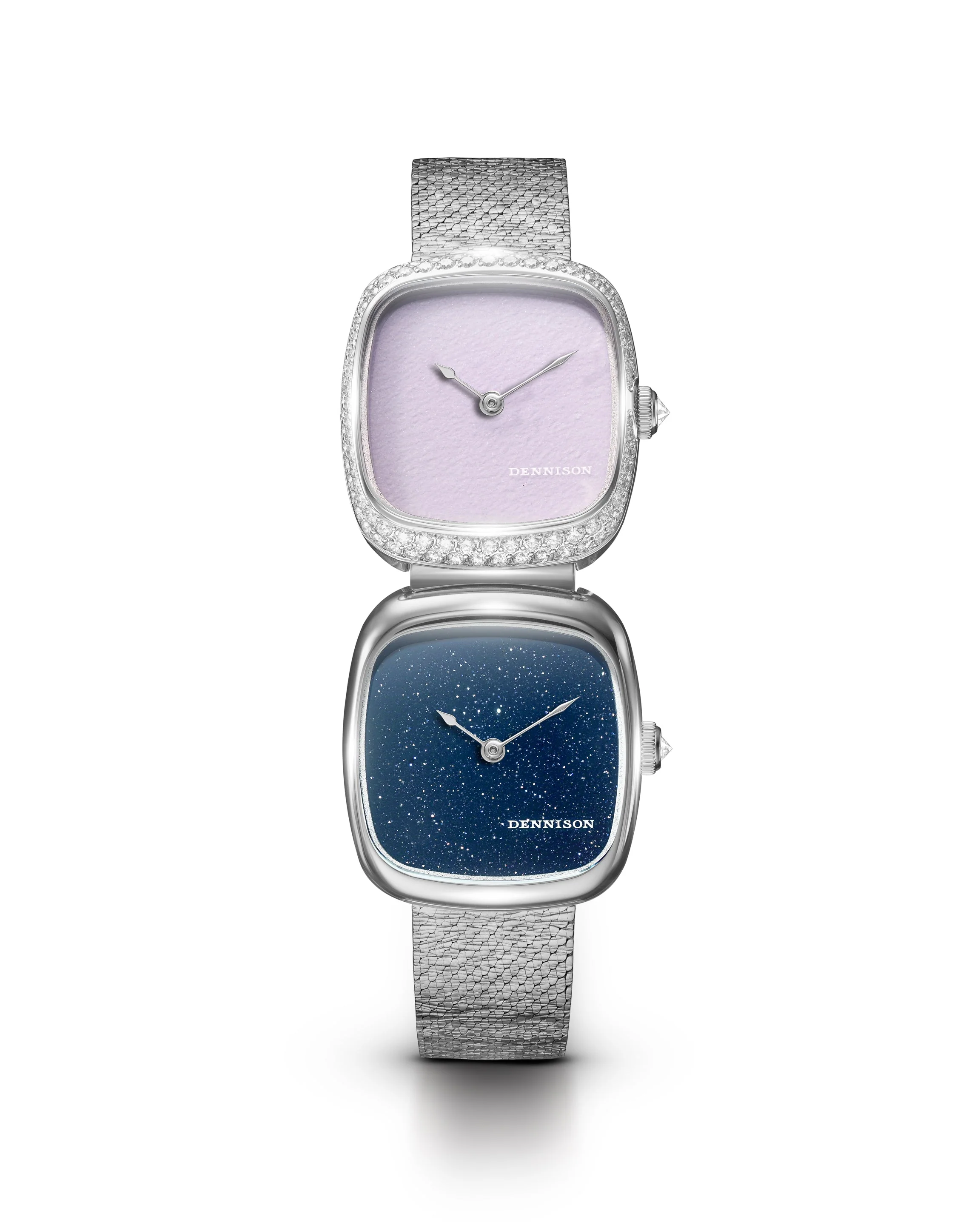 Dennison Dual Time Mini – Pink Malaysian Jade & Aventurine - Image 3