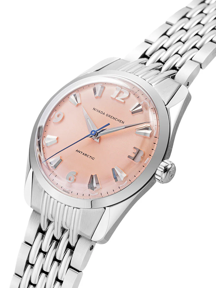 Nivada Grenchen Antarctic 35 mm - Salmon No date - Image 12