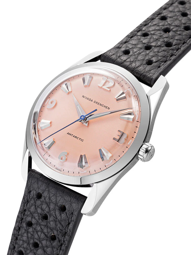 Nivada Grenchen Antarctic 35 mm - Salmon No date - Image 13