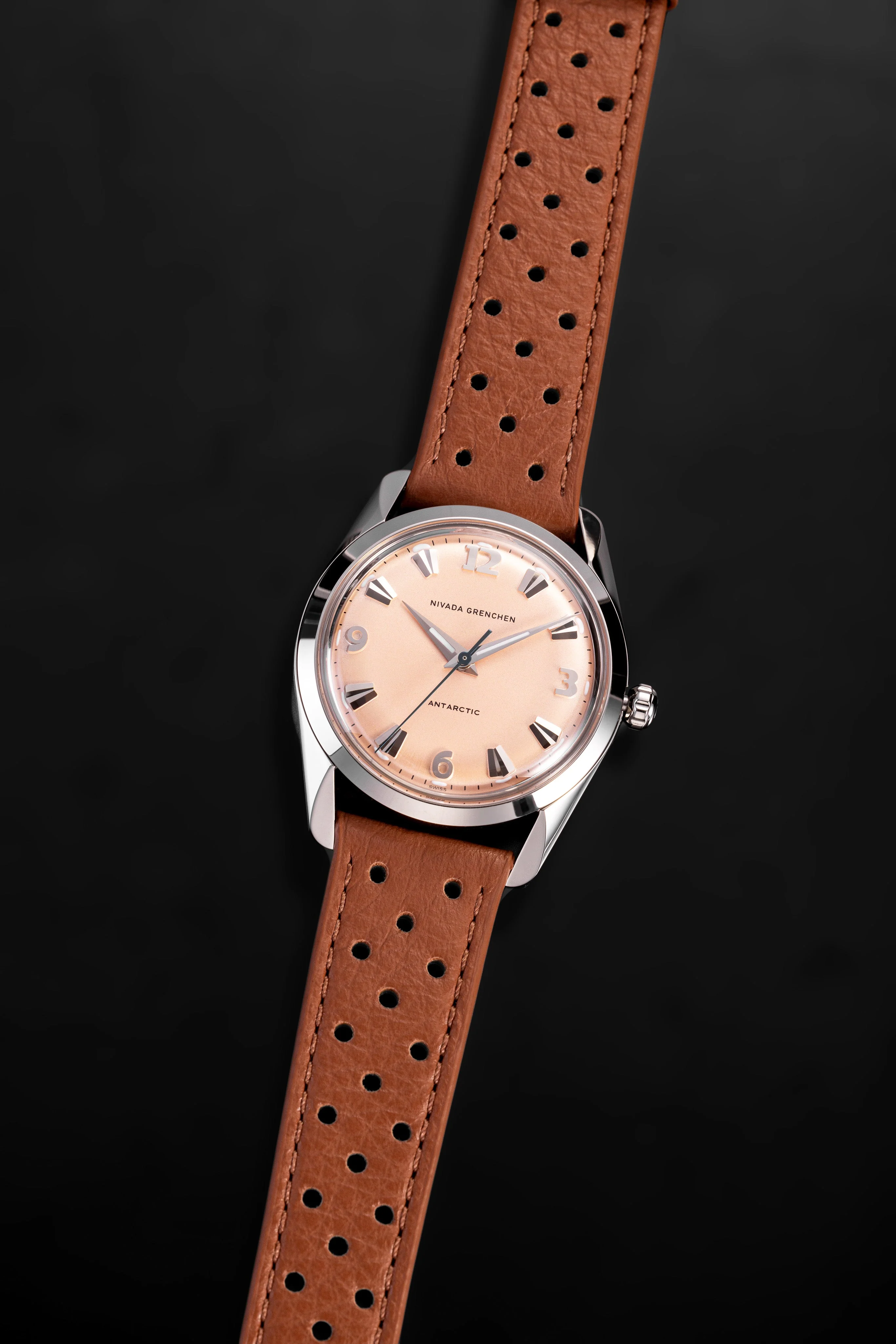Nivada Grenchen Antarctic 35 mm - Salmon No date - Image 22
