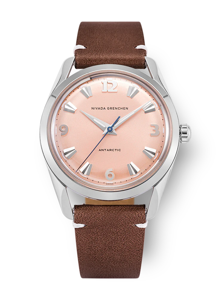 Nivada Grenchen Antarctic 35 mm - Salmon No date - Image 45