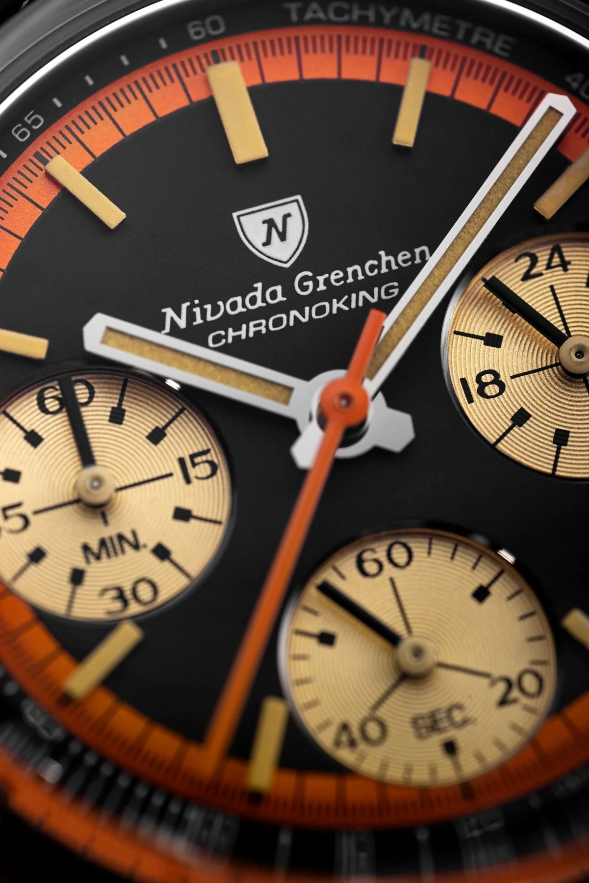 Nivada Grenchen Chronoking Mecaquartz Black - Image 4
