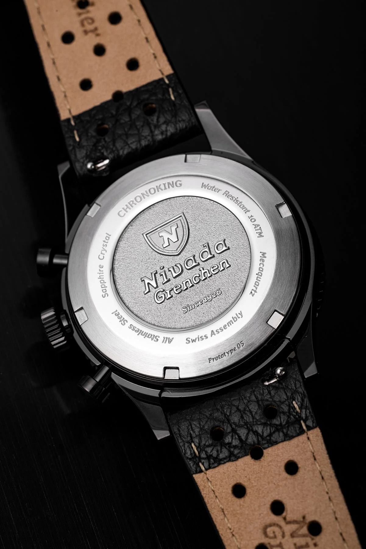 Nivada Grenchen Chronoking Mecaquartz Black - Image 7