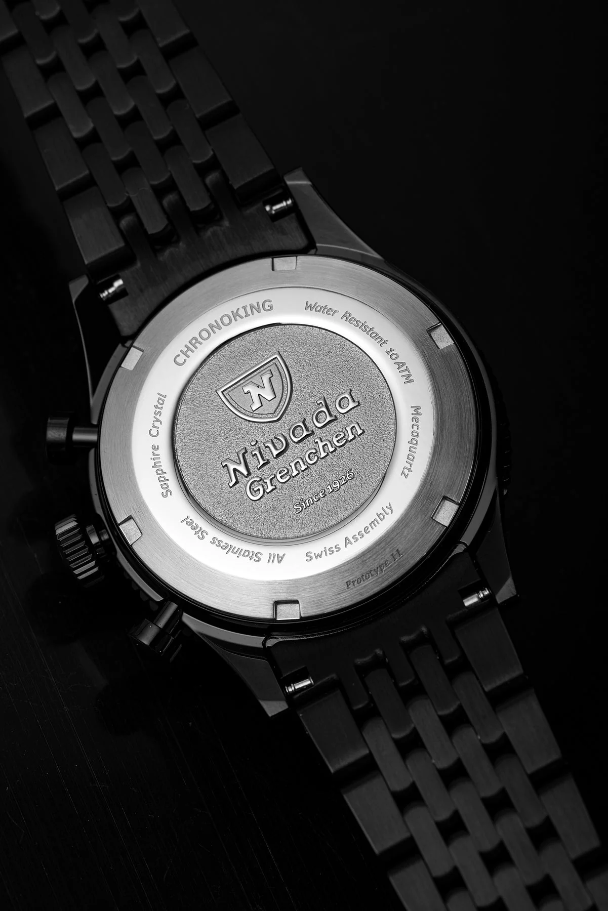 Nivada Grenchen Chronoking Mecaquartz Black - Image 8