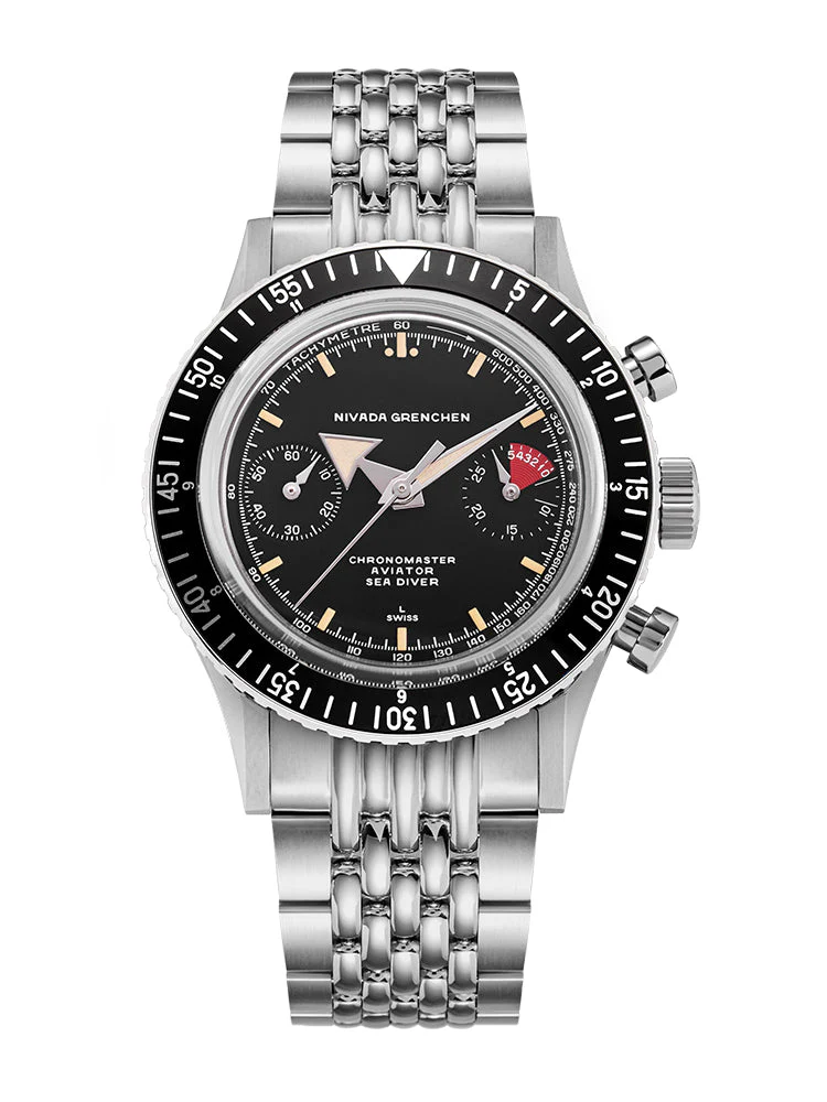 Nivada Grenchen Chronomaster Broad Arrow - Inter Bezel - Image 13