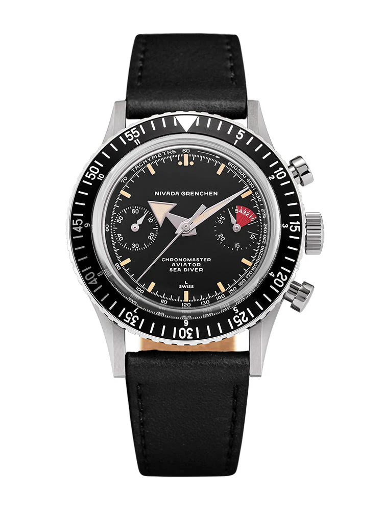 Nivada Grenchen Chronomaster Broad Arrow - Inter Bezel - Image 15