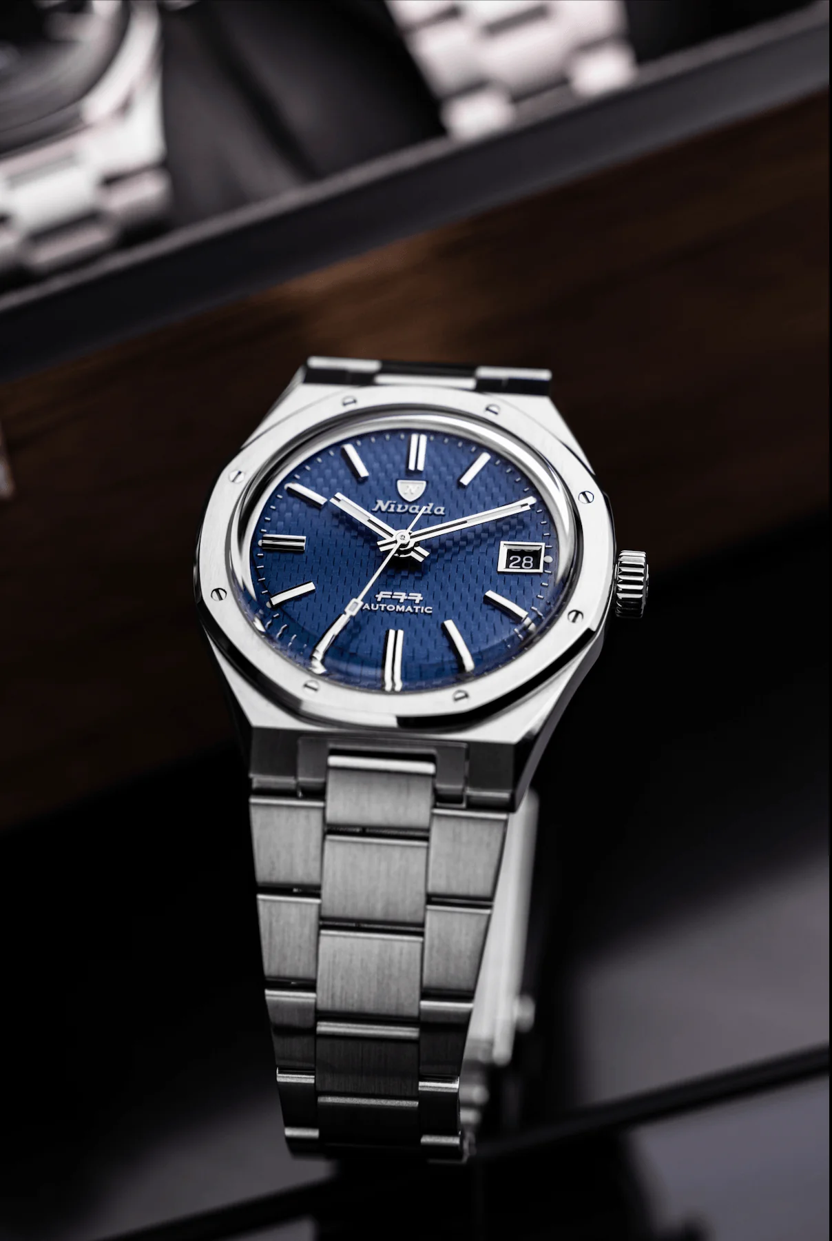 Nivada Grenchen F77 Blue With Date - Image 13