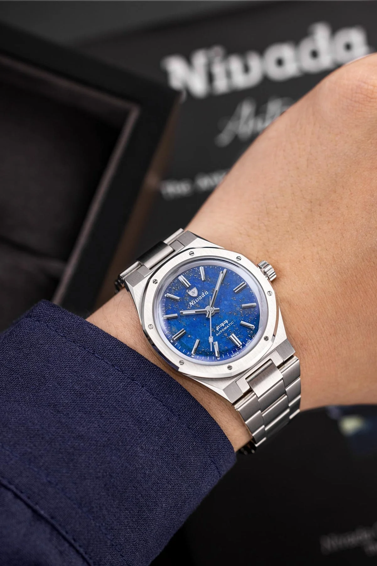 Nivada Grenchen F77 Lapis Lazuli - Image 12