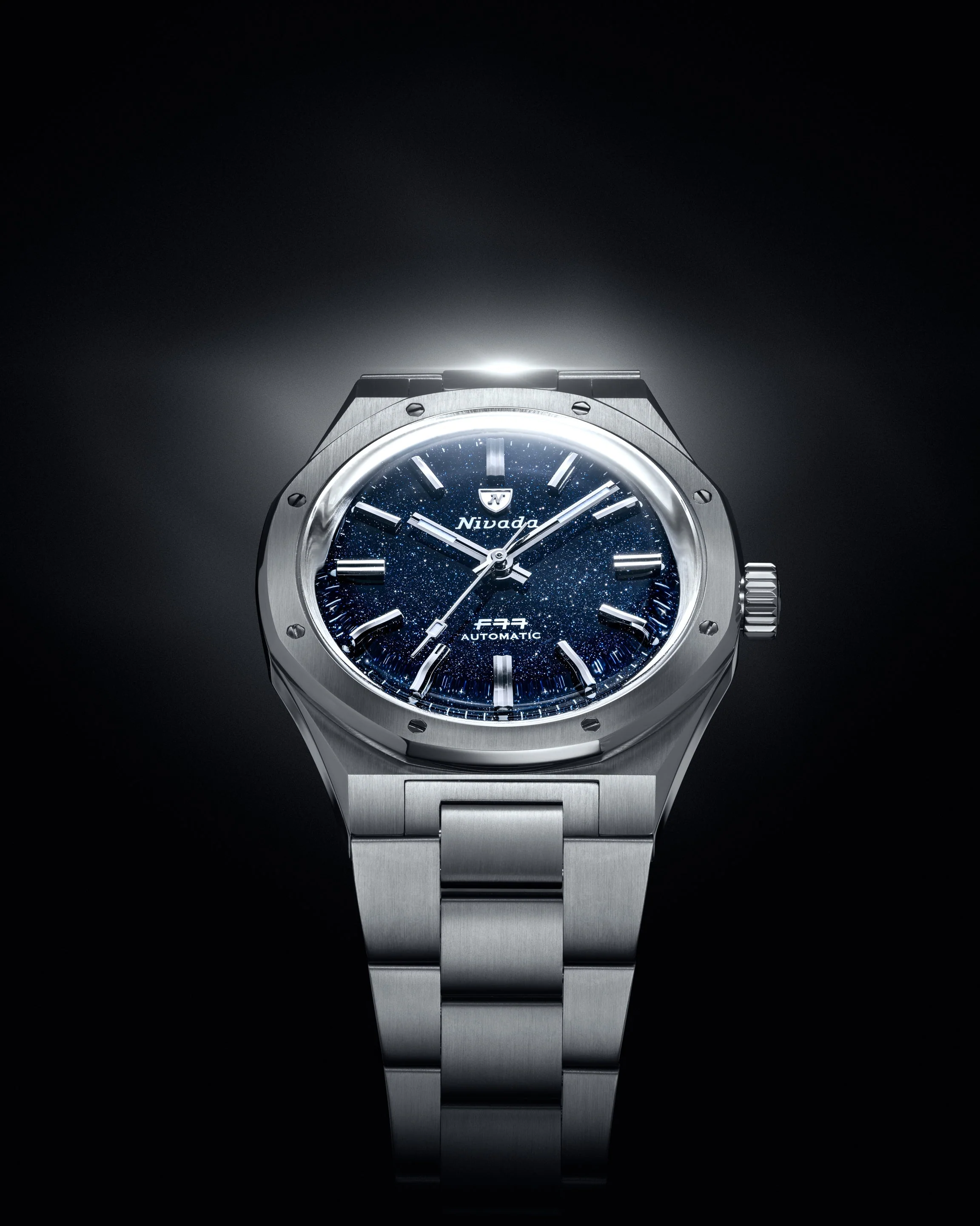 Nivada Grenchen F77 Stainless Steel Dark Blue Aventurine - Image 2