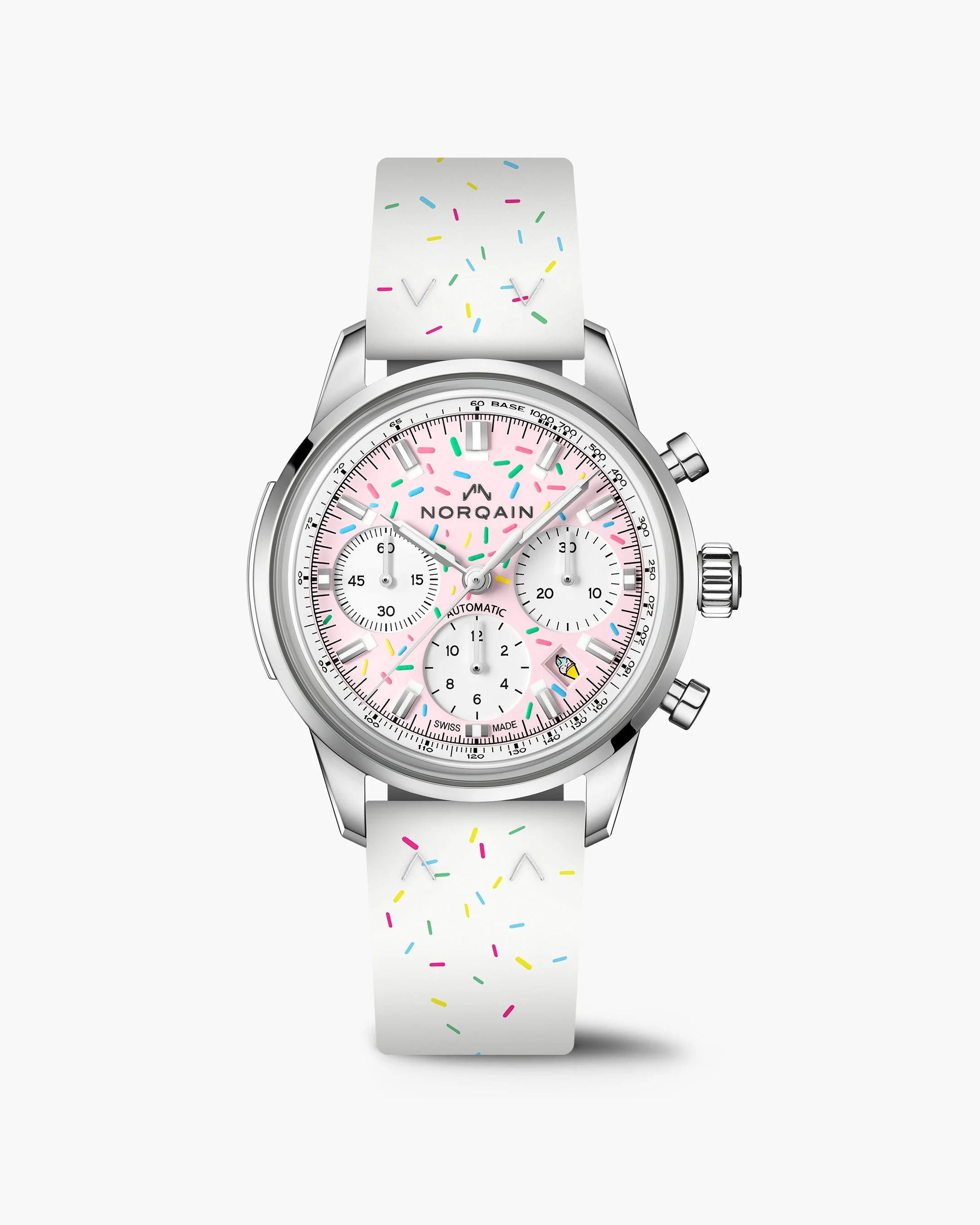 Norqain Freedom Chrono Enjoy Life "Sprinkles" – Strawberry - Image 2