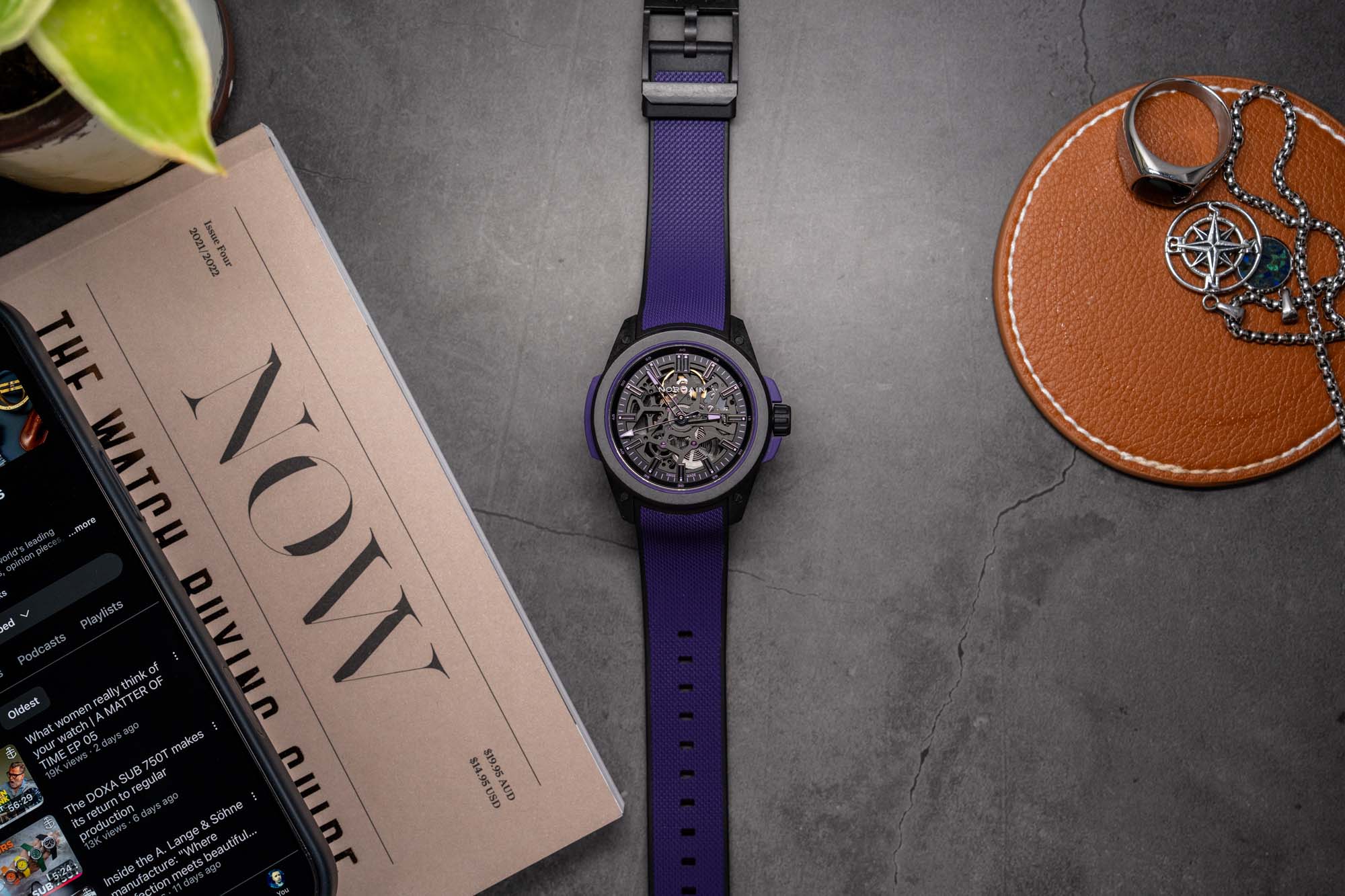NORQAIN Wild ONE Skeleton 42mm Purple - Limited Edition - Image 2