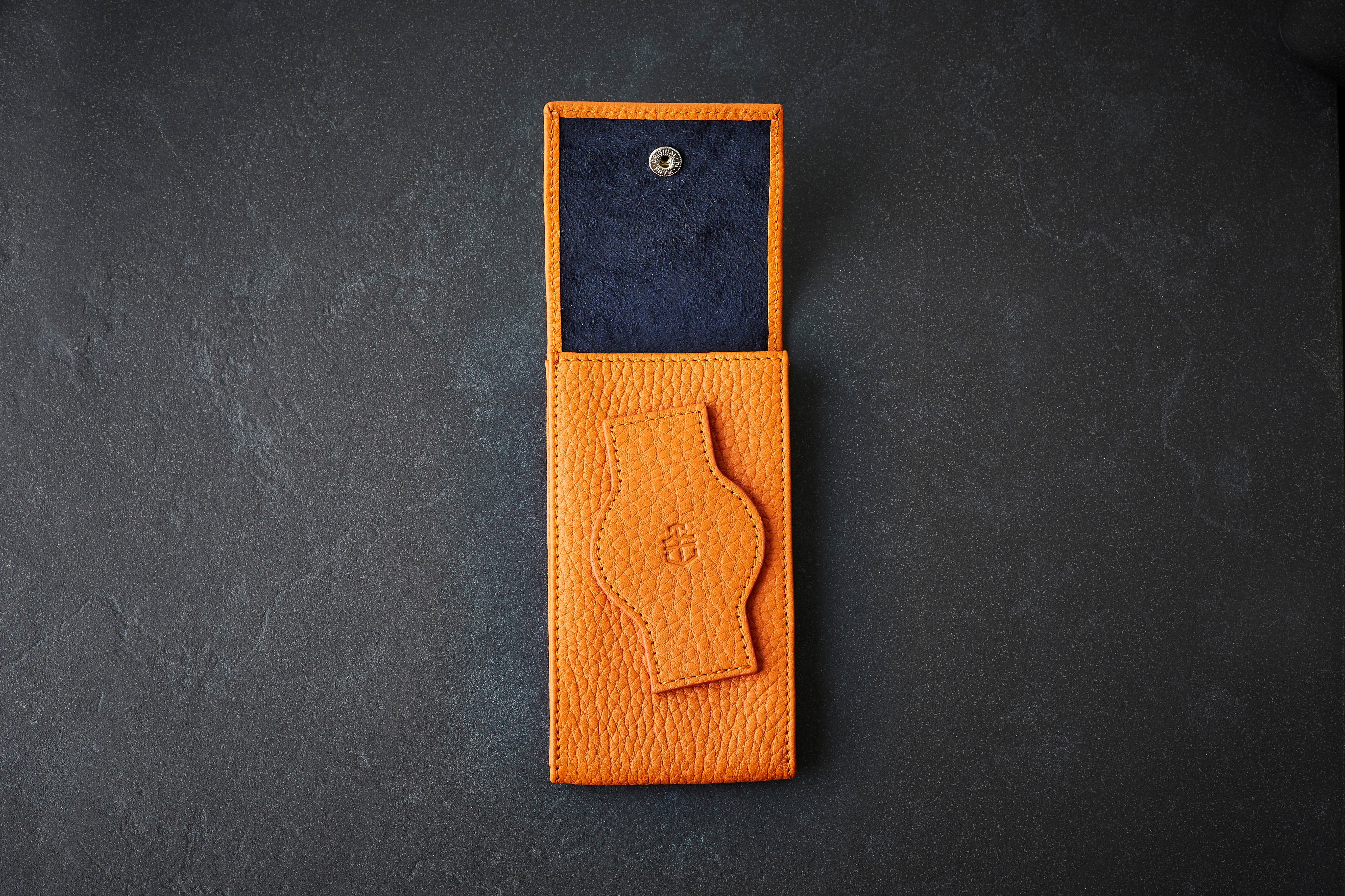 Time+Tide Watches - Orange Elegant Leather Watch Pouch - Image 4