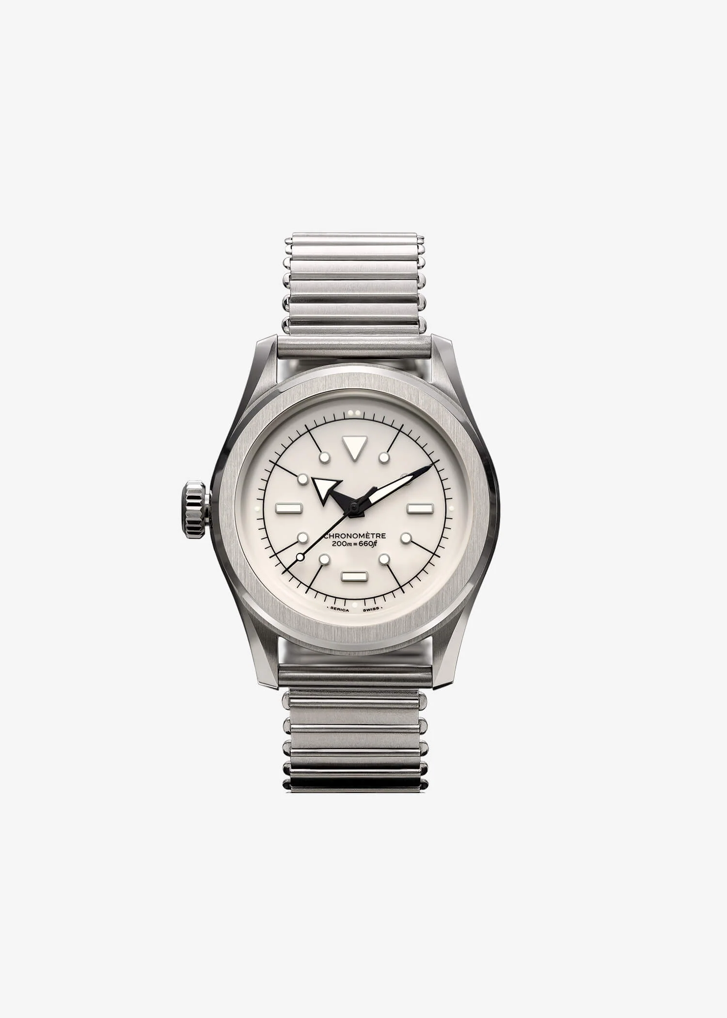 Serica Ref. 6190-2 M.S.L. Chronometer Polar White - Image 5