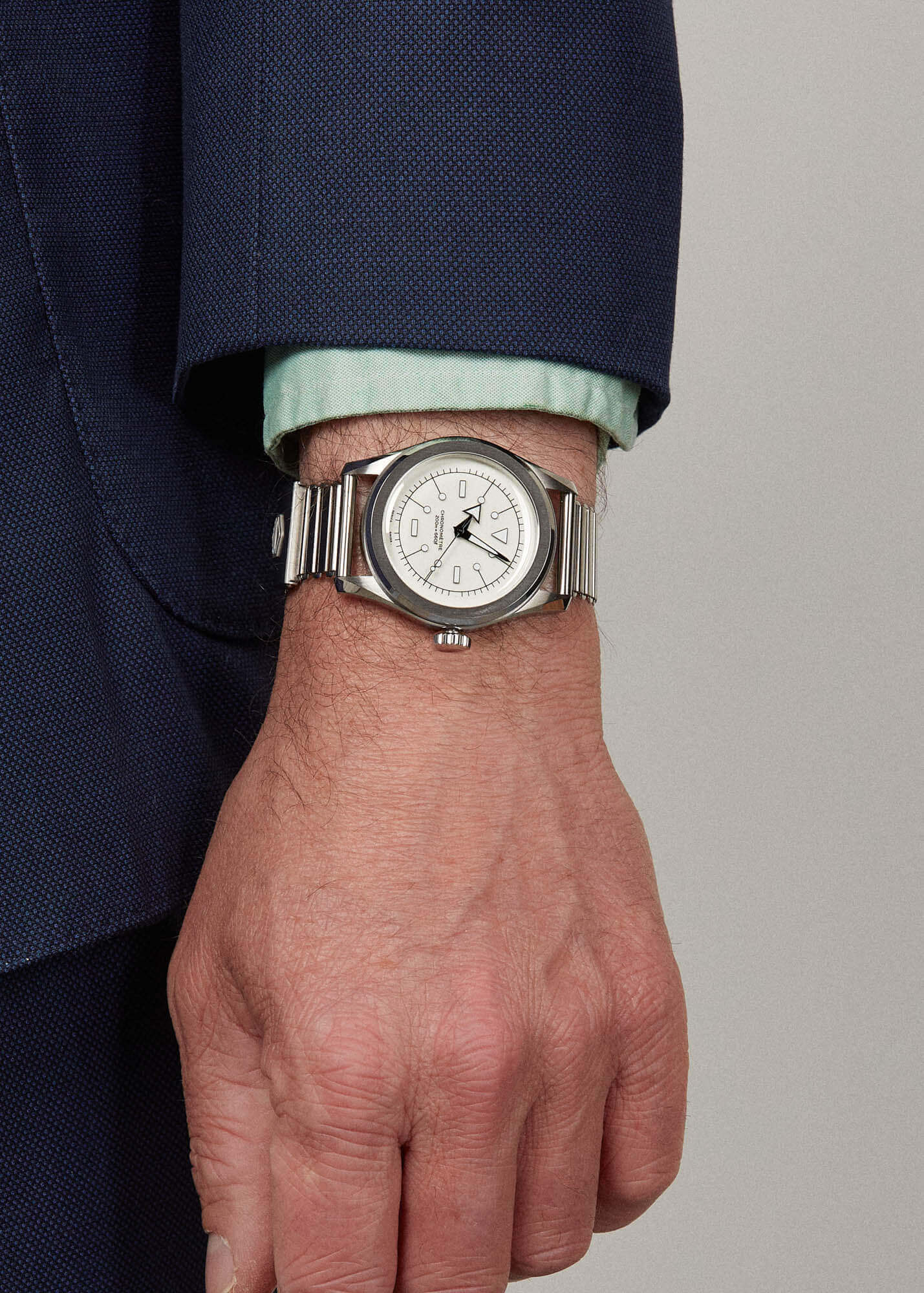 Serica Ref. 6190-2 M.S.L. Chronometer Polar White - Image 8