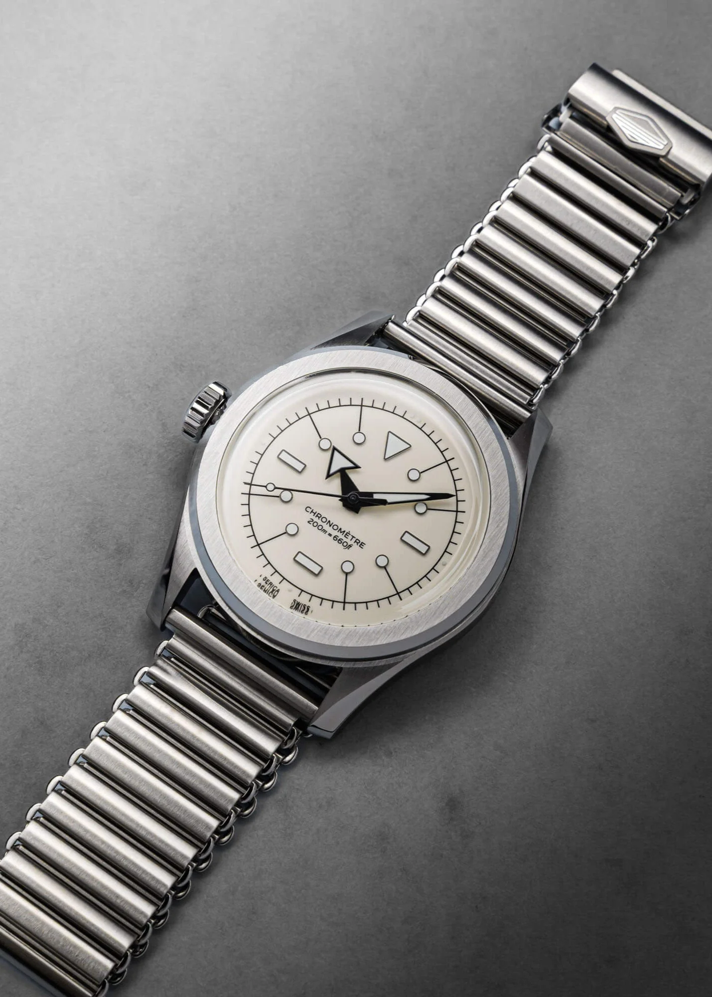 Serica Ref. 6190-2 M.S.L. Chronometer Polar White - Image 9
