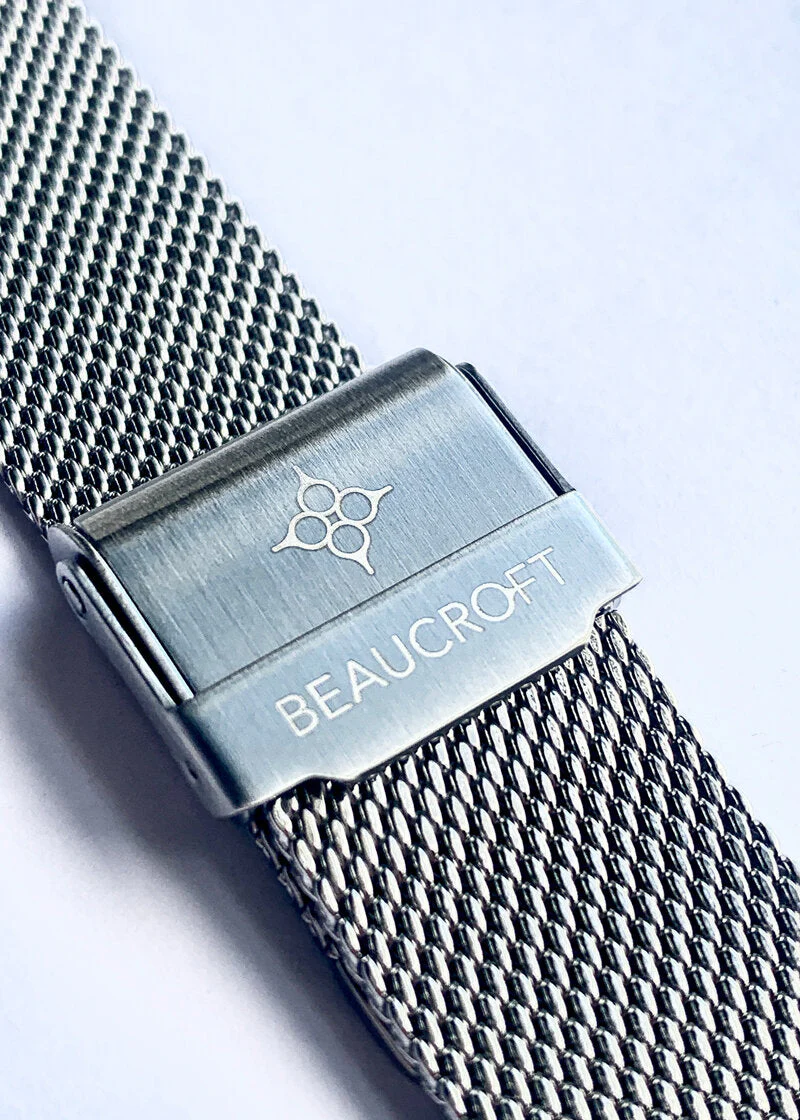 Beaucroft Silver Steel Mesh Strap - Image 3