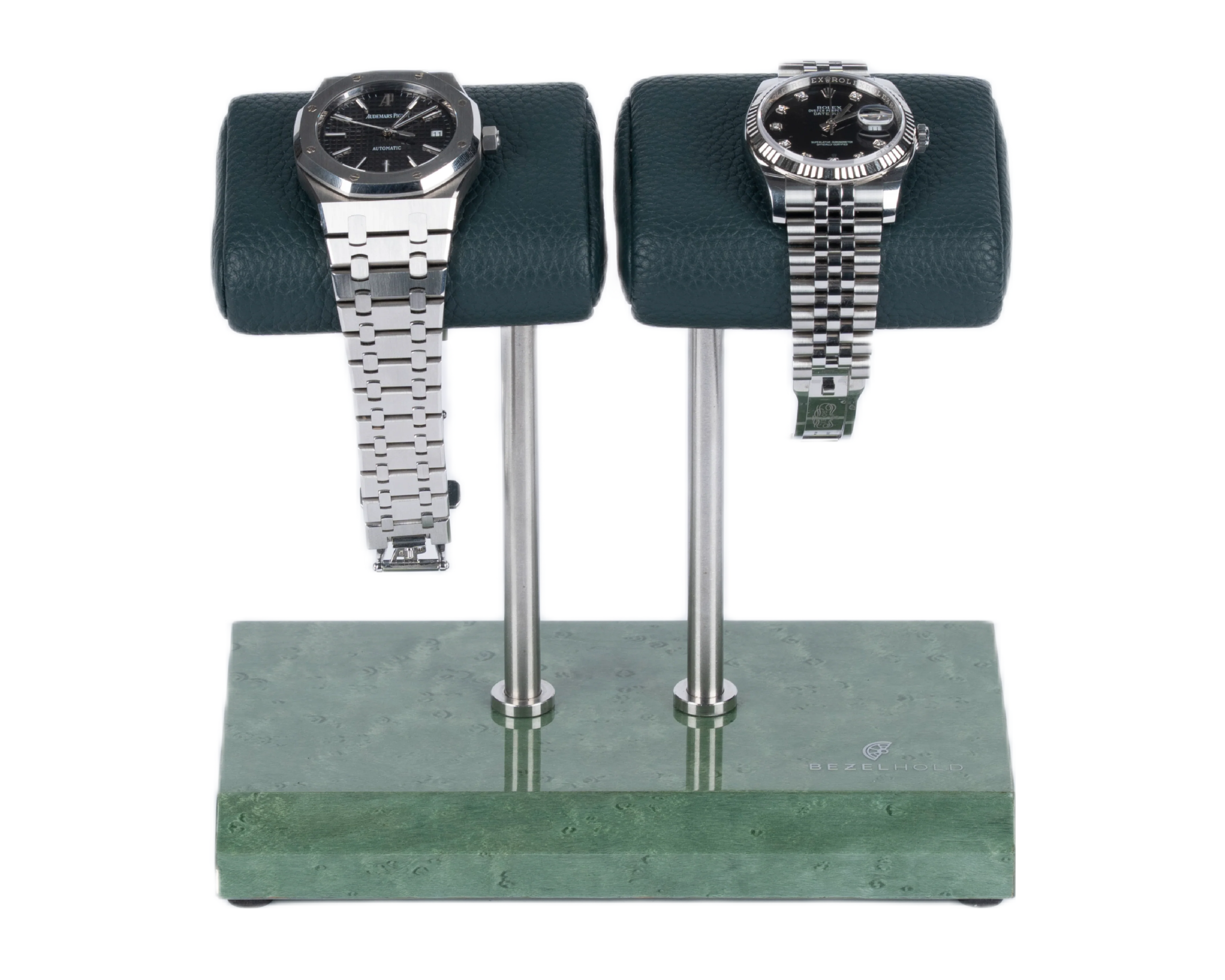 BezelHold The Duet (Emerald Burl) - Image 8