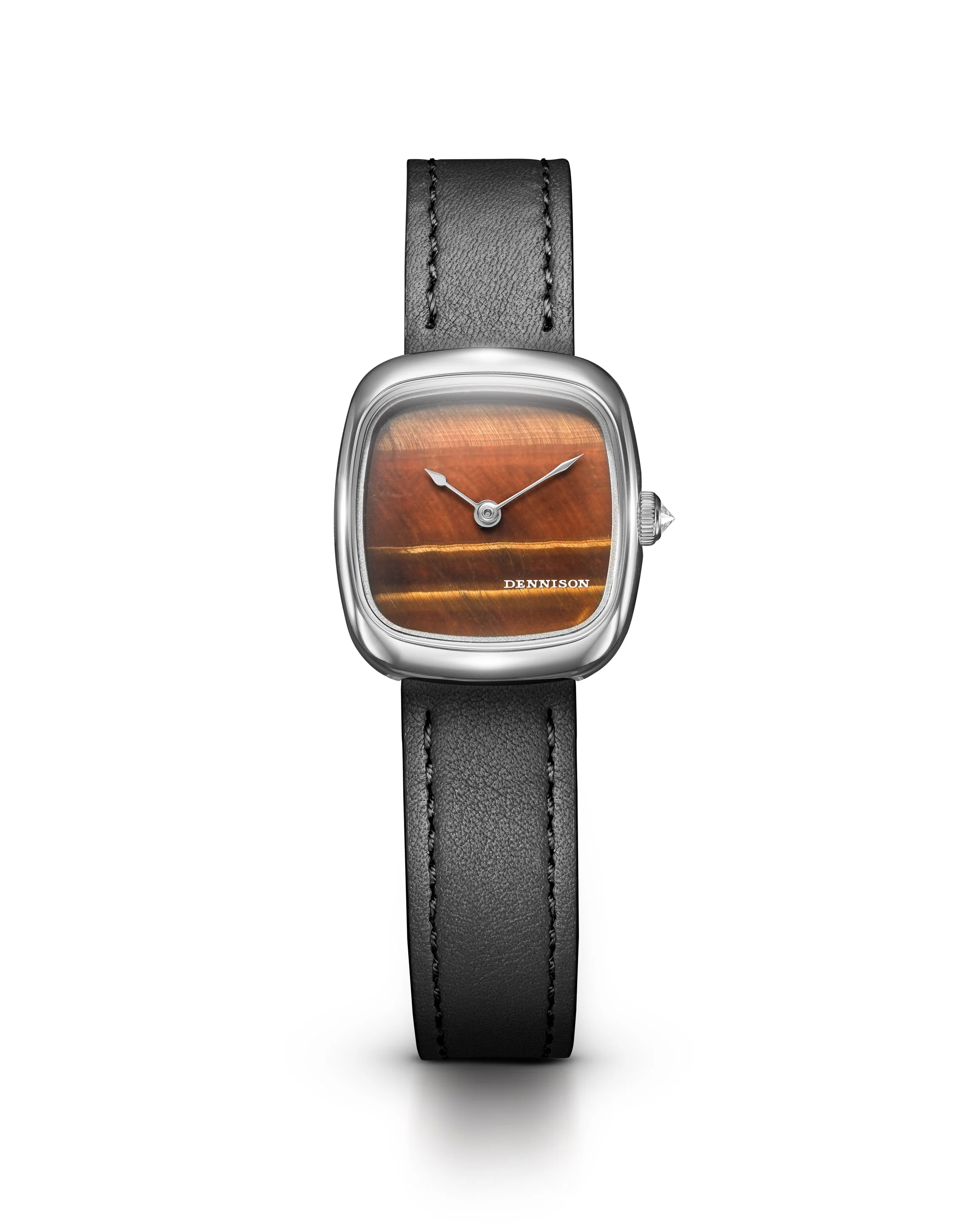 Dennison Mini Tiger Eye In Steel - Image 2