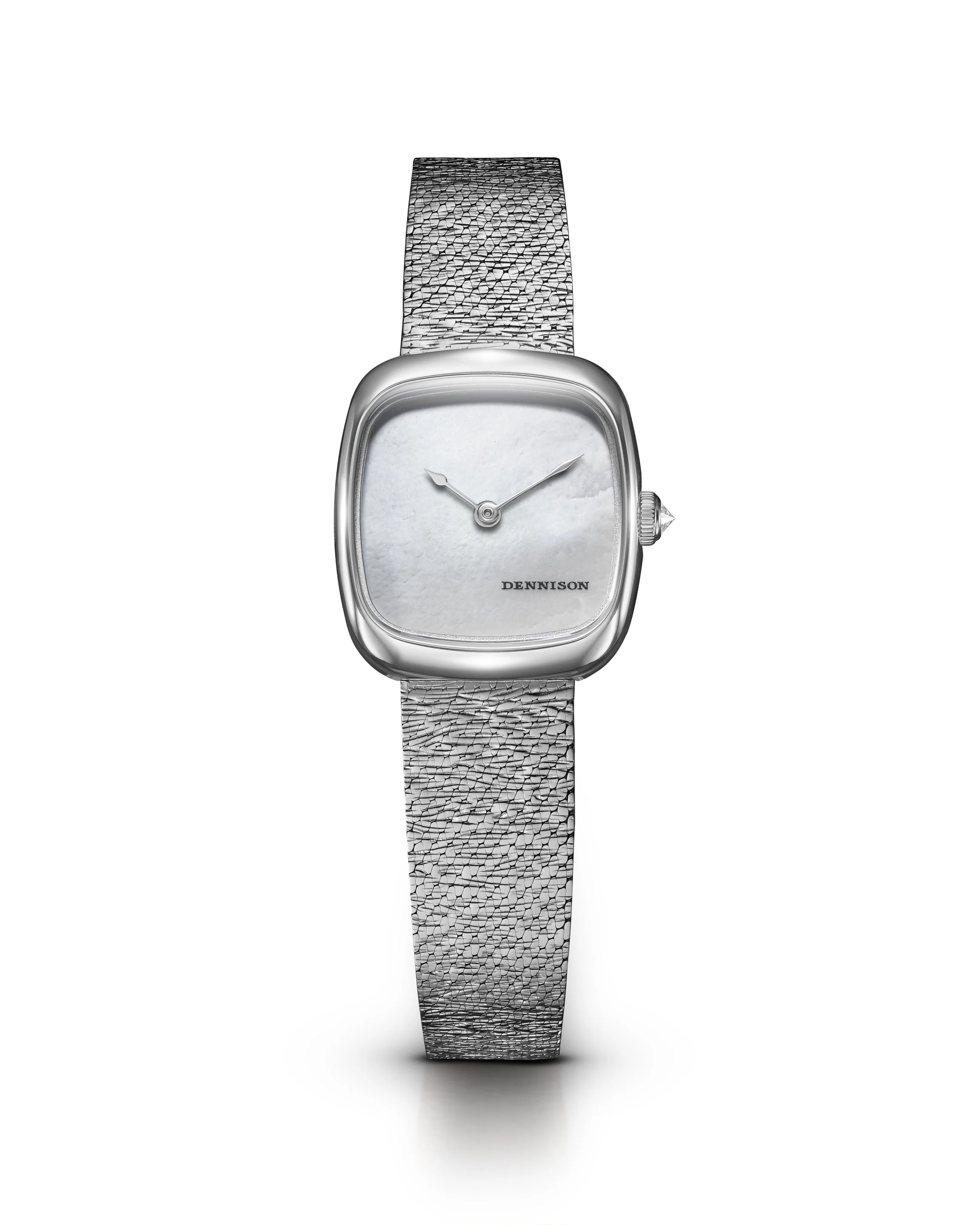 Dennison Mini White MOP In Steel - Image 3