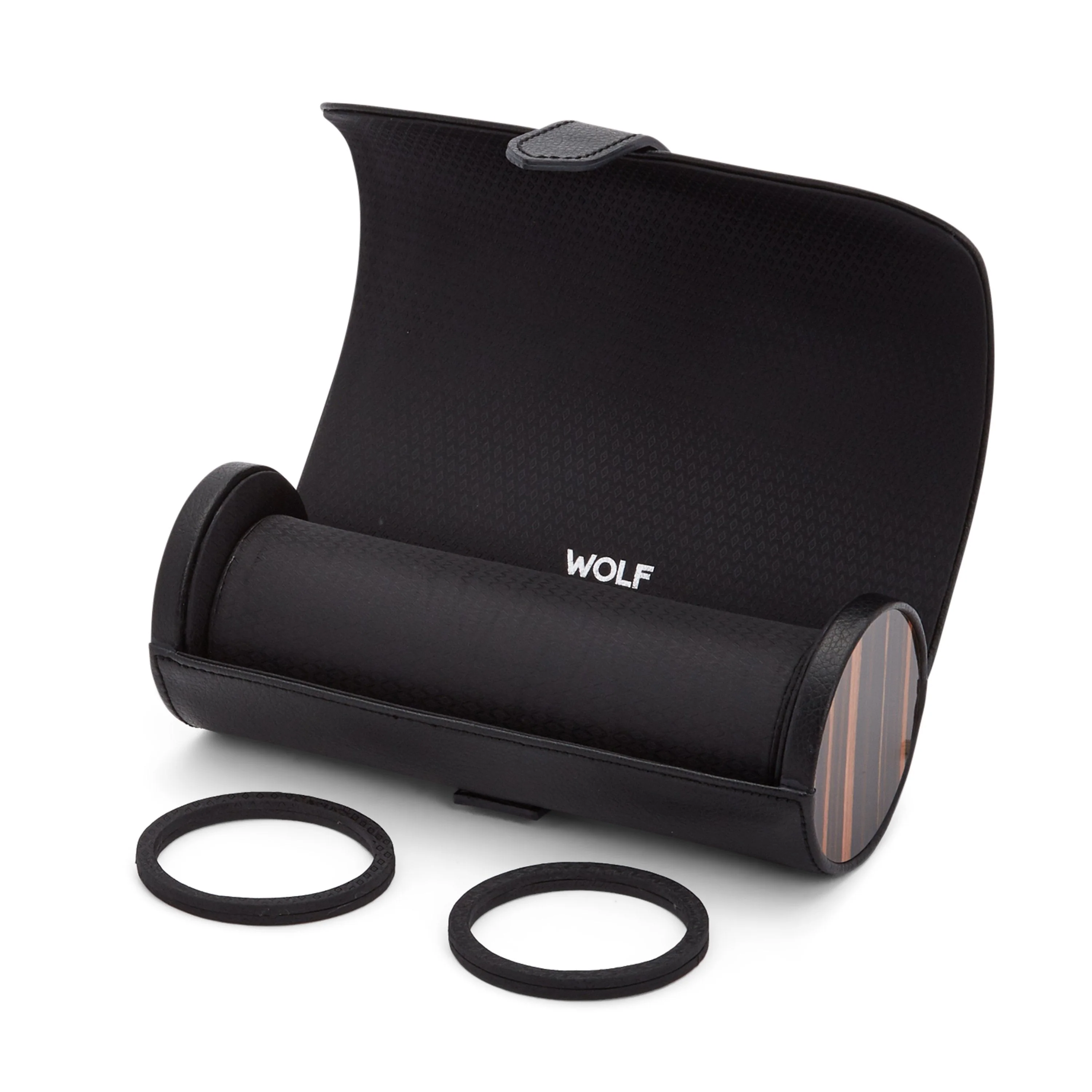 Wolf Roadster Triple Watch Roll  Black - Image 2