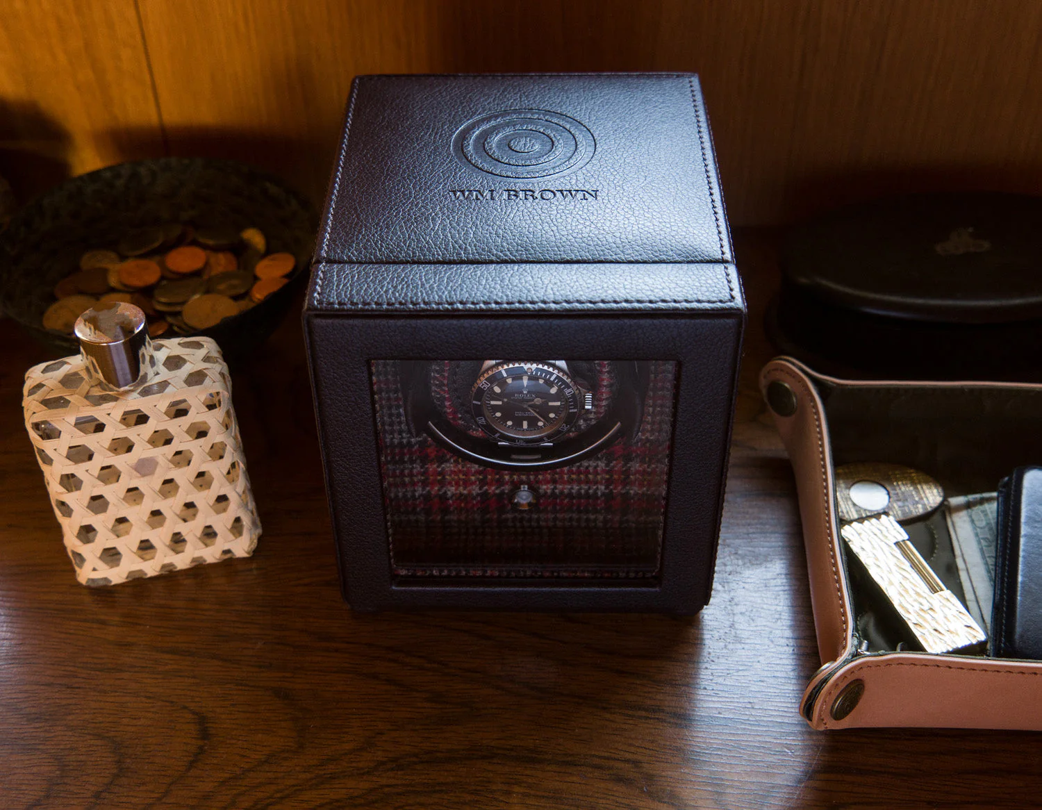 Wolf WM x WOLF Brown Single Watch Winder - Image 3