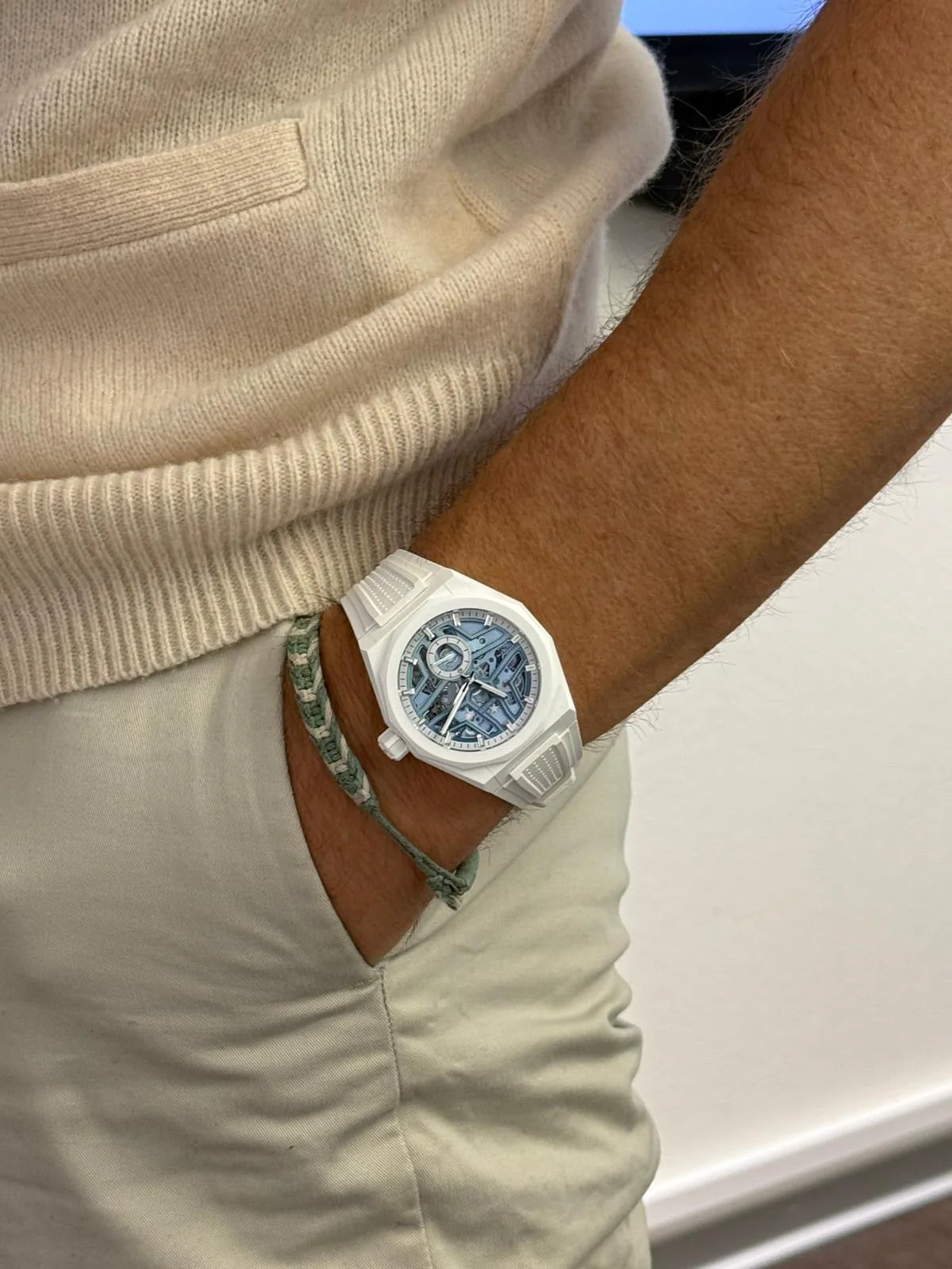 Zenith Defy Skyline Skeleton White Surfer Ceramic - Image 3